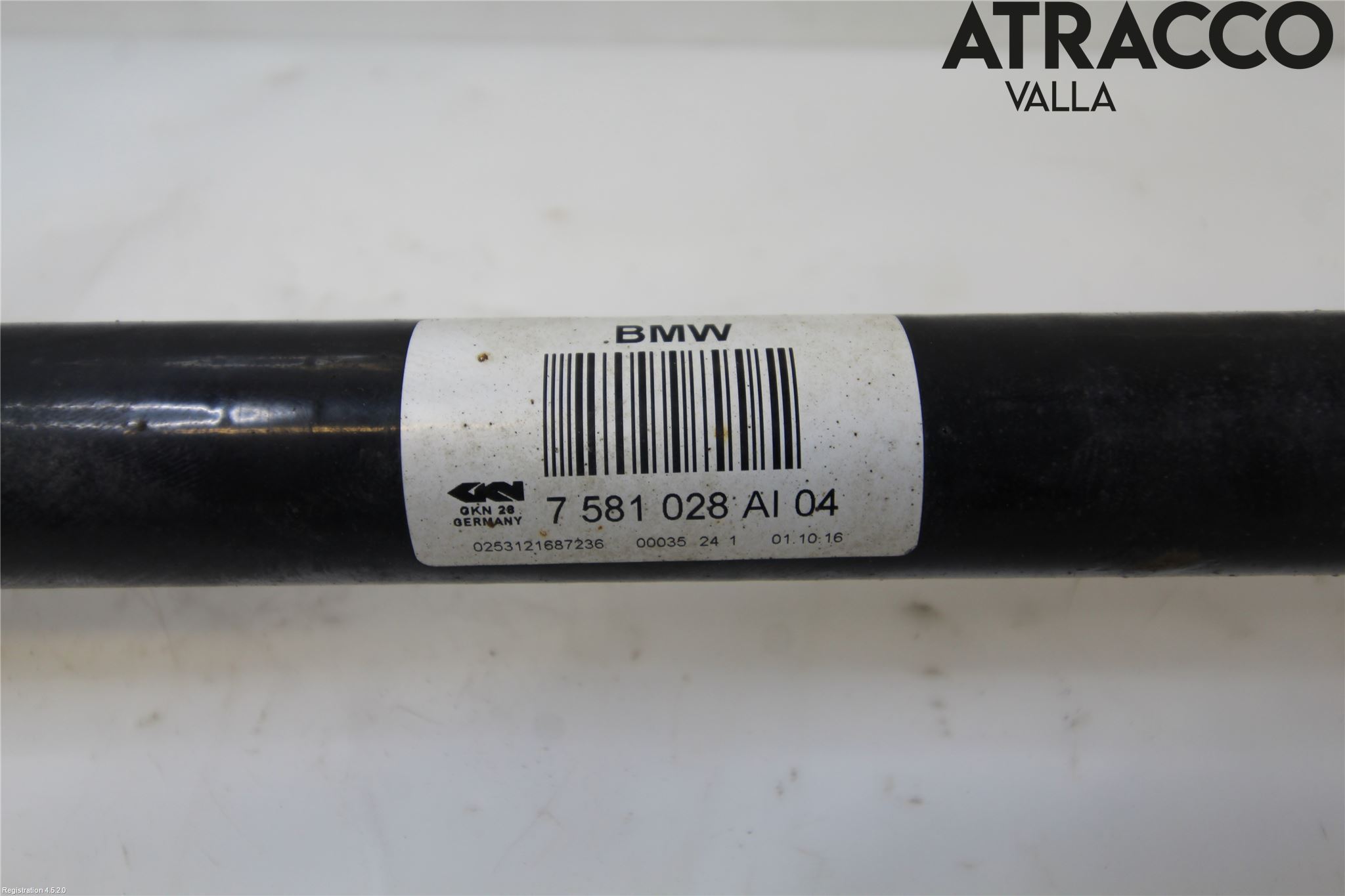 BMW 5 F10/F11/F18 09-17 Drivaksel Bak Kompl Høyre