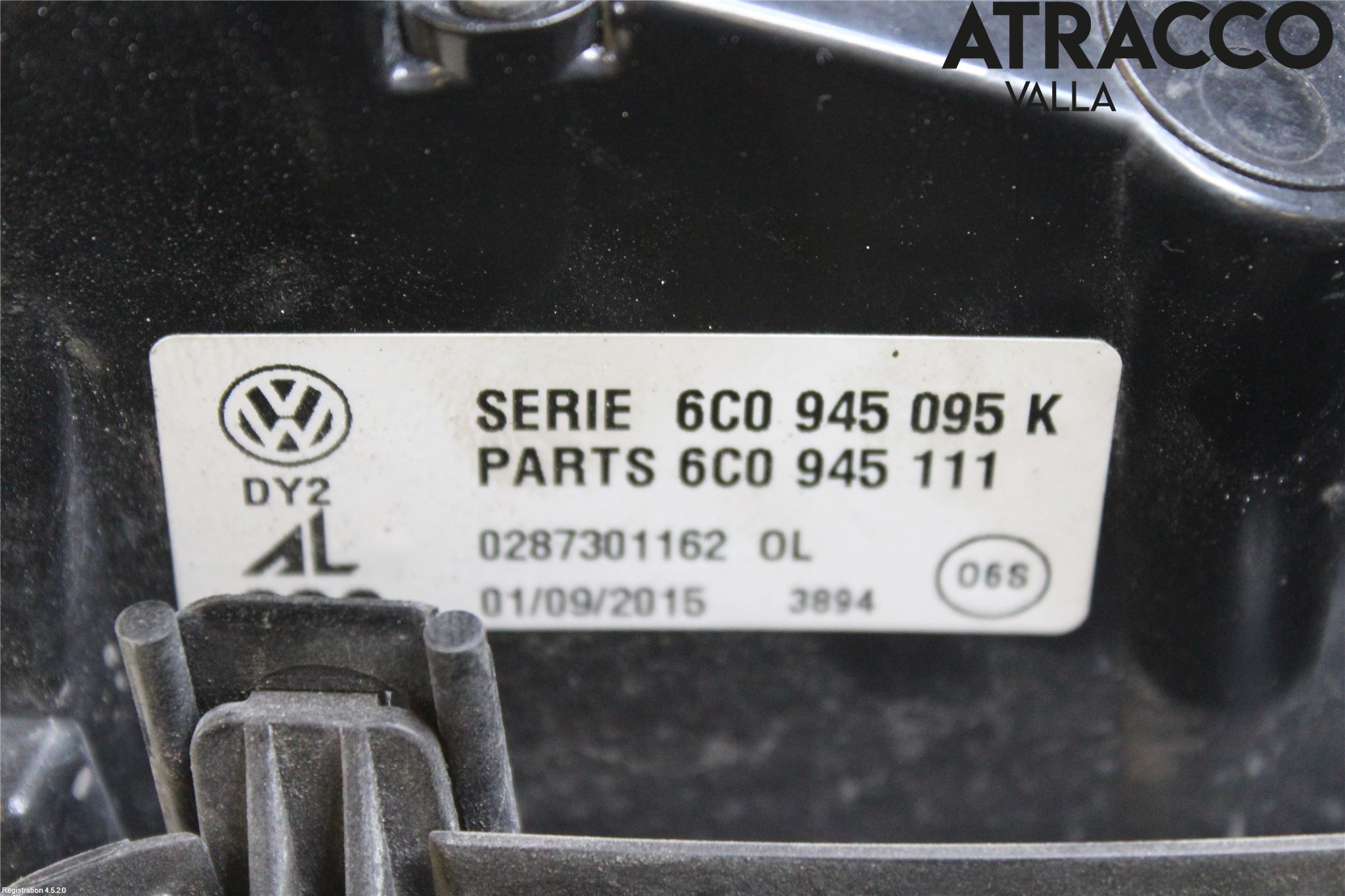 Volkswagen VW POLO 10-17 Baklykt Venstre