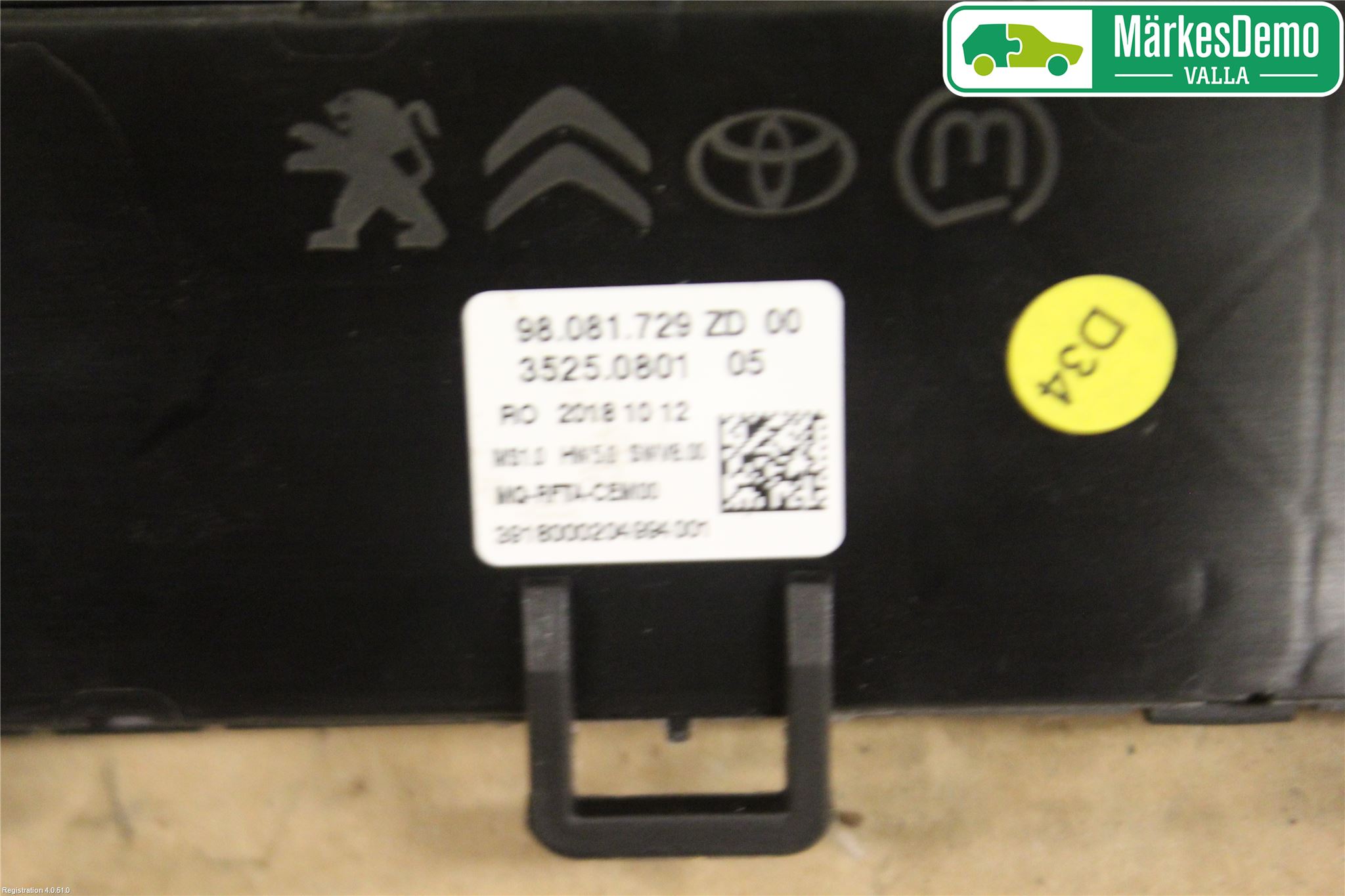 Citroen JUMPY/E-JUMPY 16- Varme Ac Betjening-Display