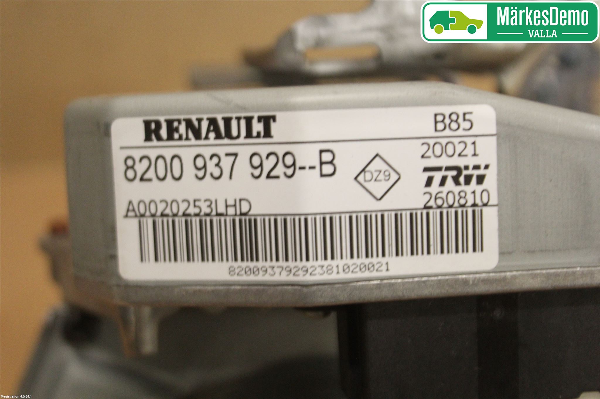 Renault CLIO III  09-12 Rattakselaggregat Justerbart