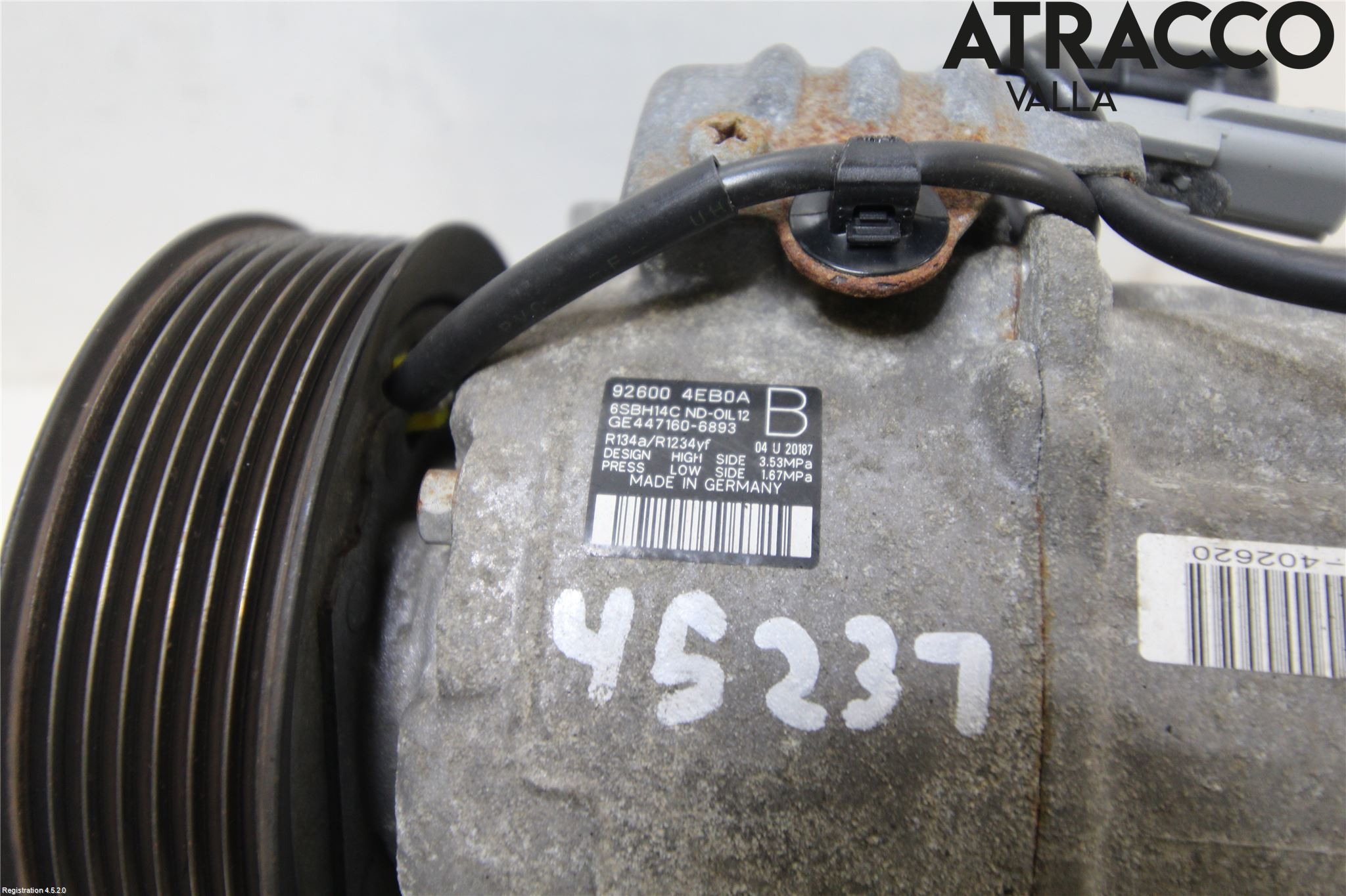 Nissan QASHQAI 14-17 Varme Ac Kompressor