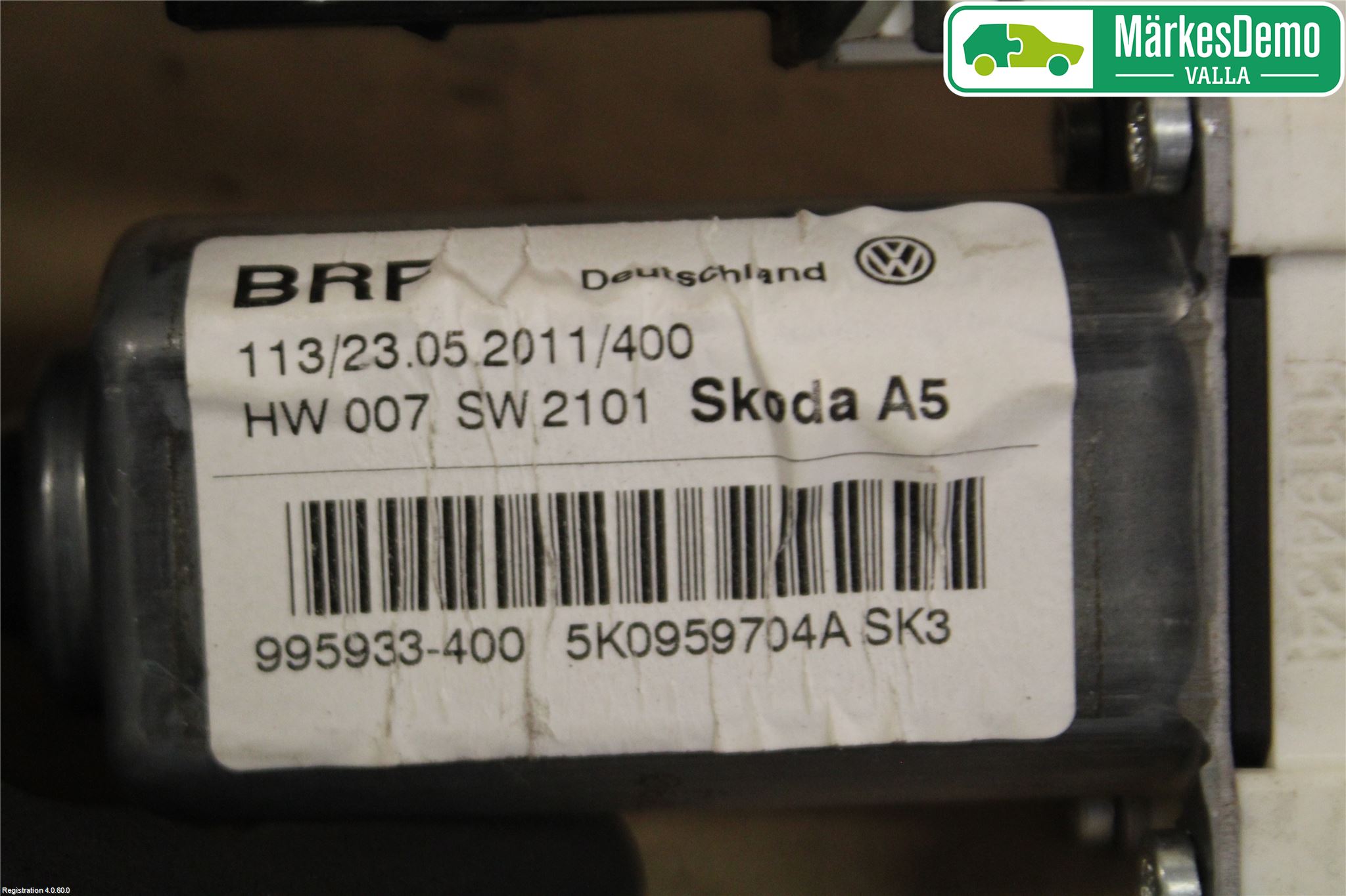 Skoda OCTAVIA (1Z) 05-13 Vindusheismotor