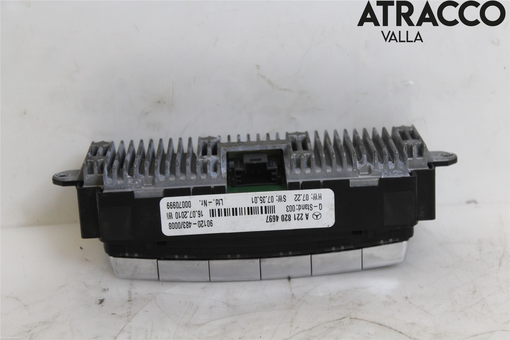 Mercedes-Benz MB S-KLASS (W221) 05-13 Varme Ac Betjening-Display