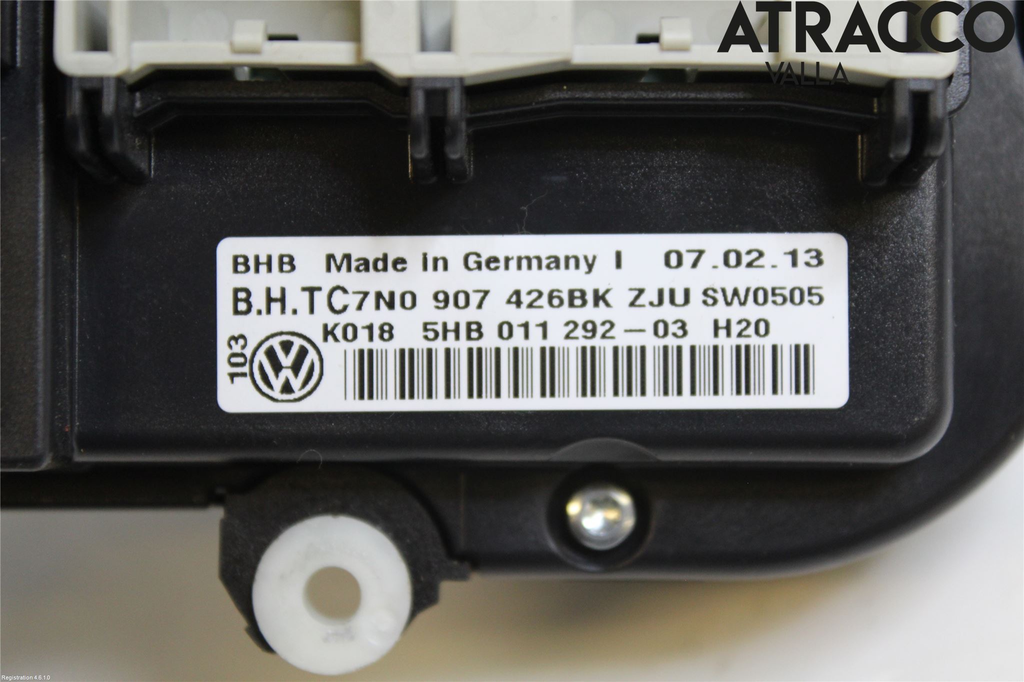 Volkswagen VW CADDY 11-15 Varme Ac Betjening-Display