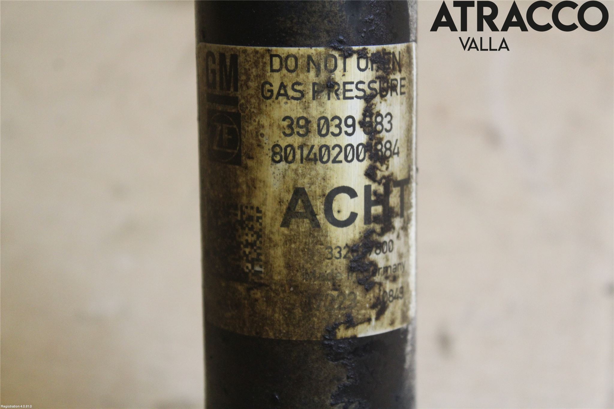 Opel ASTRA K 16-22 Støtdemper Bak
