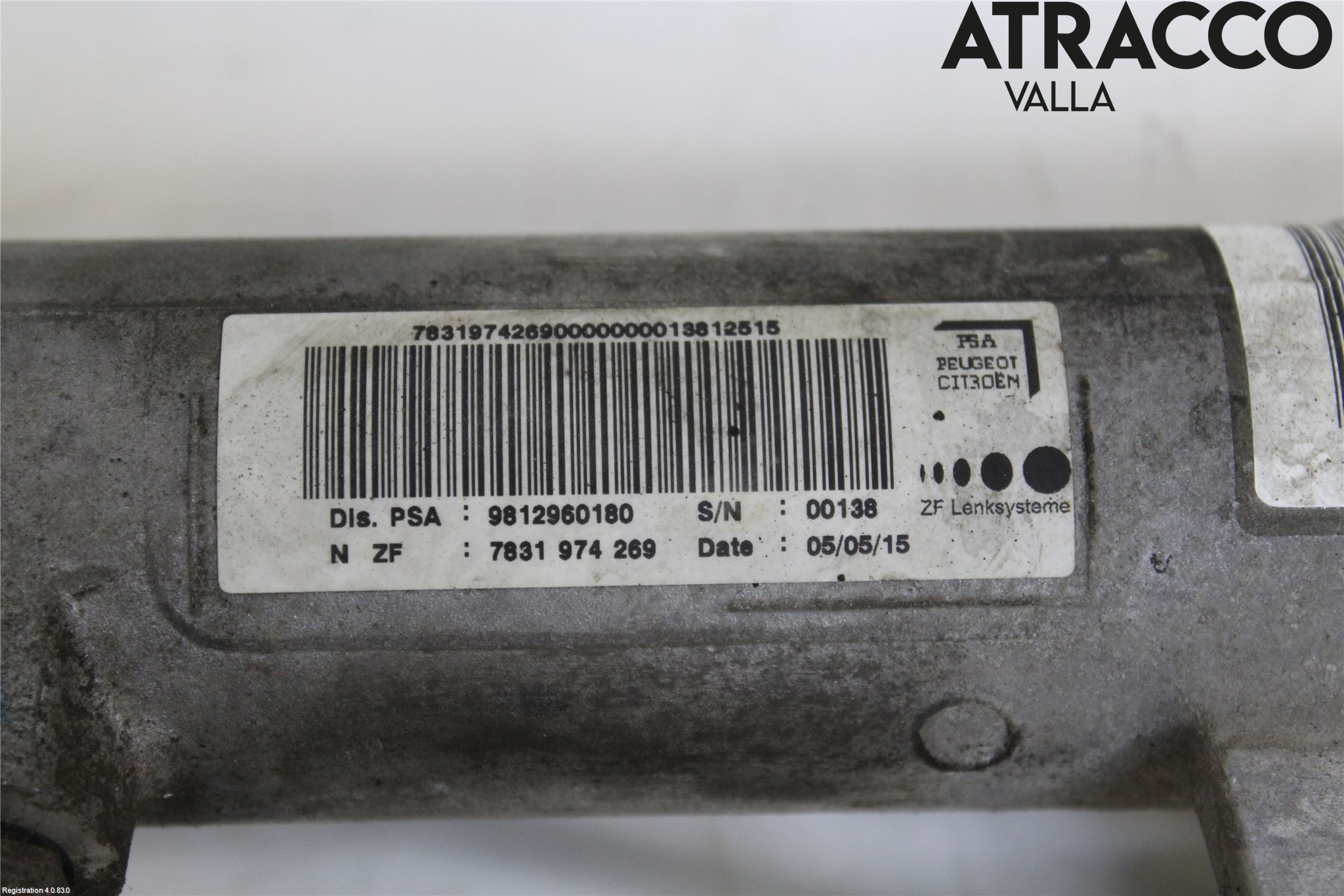 Peugeot 508 11-18 Servo Snekke - Tannstang