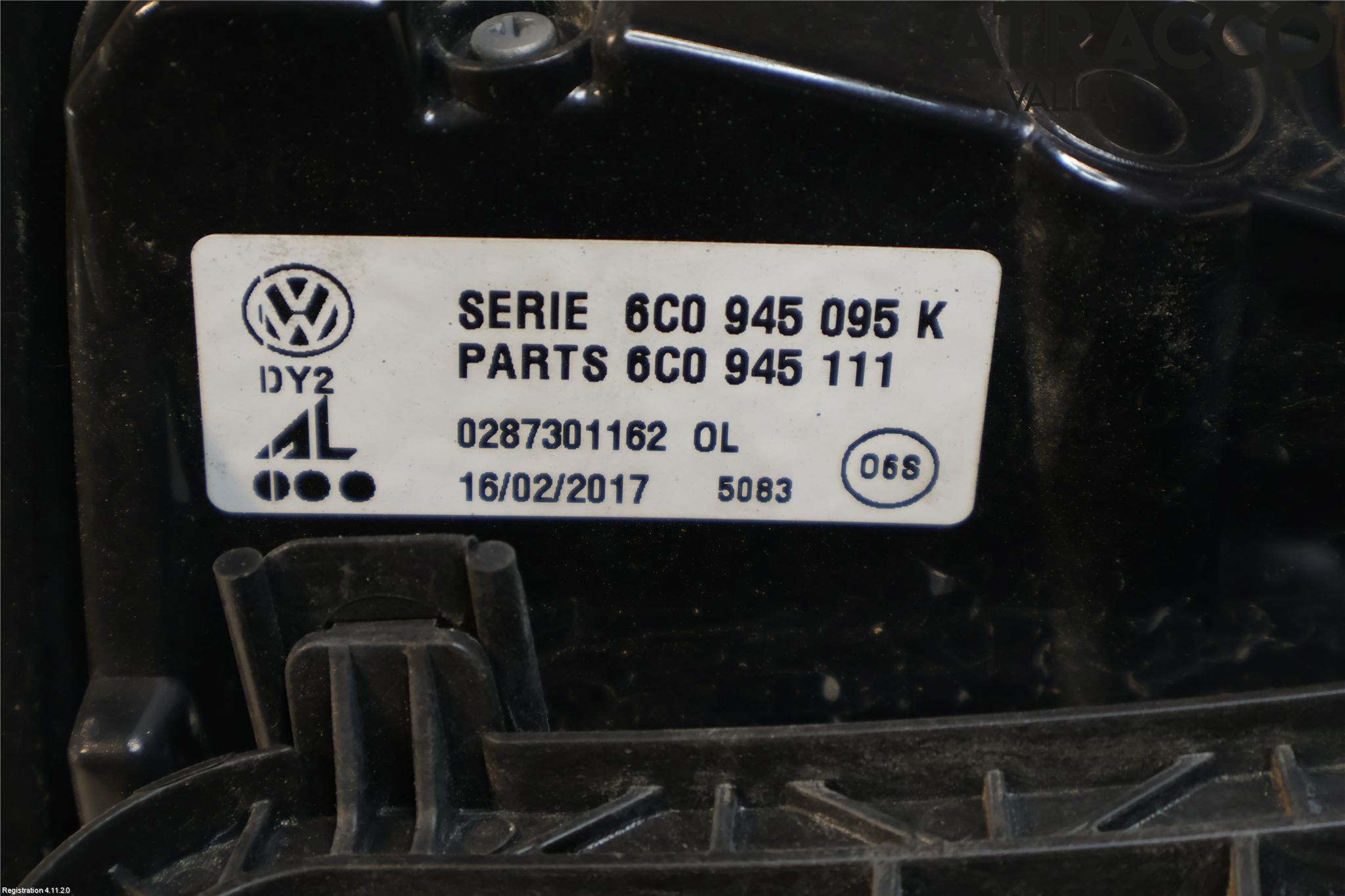 Volkswagen VW POLO 10-17 Baklykt Venstre