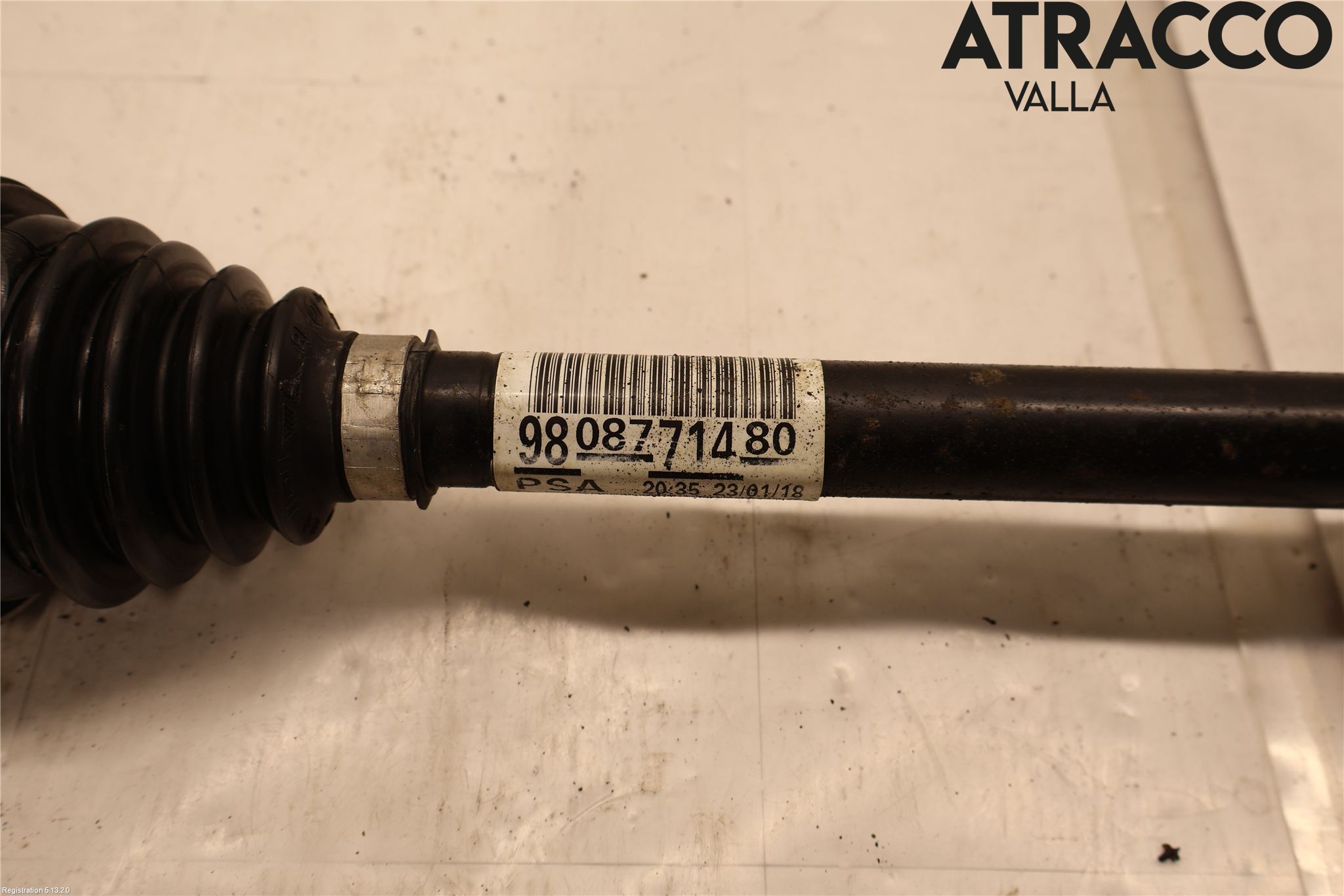 Citroen C4 GRAND PICASSO 14-18 Drivaksel Foran Kompl Venstre