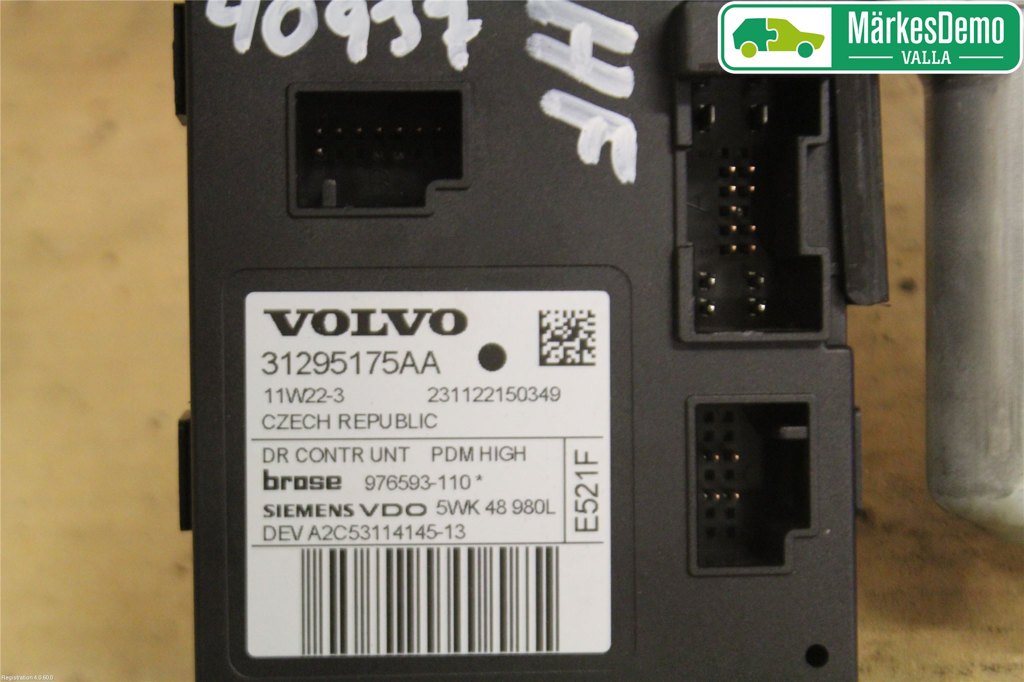 Volvo V50 08-12 Vindusheismotor