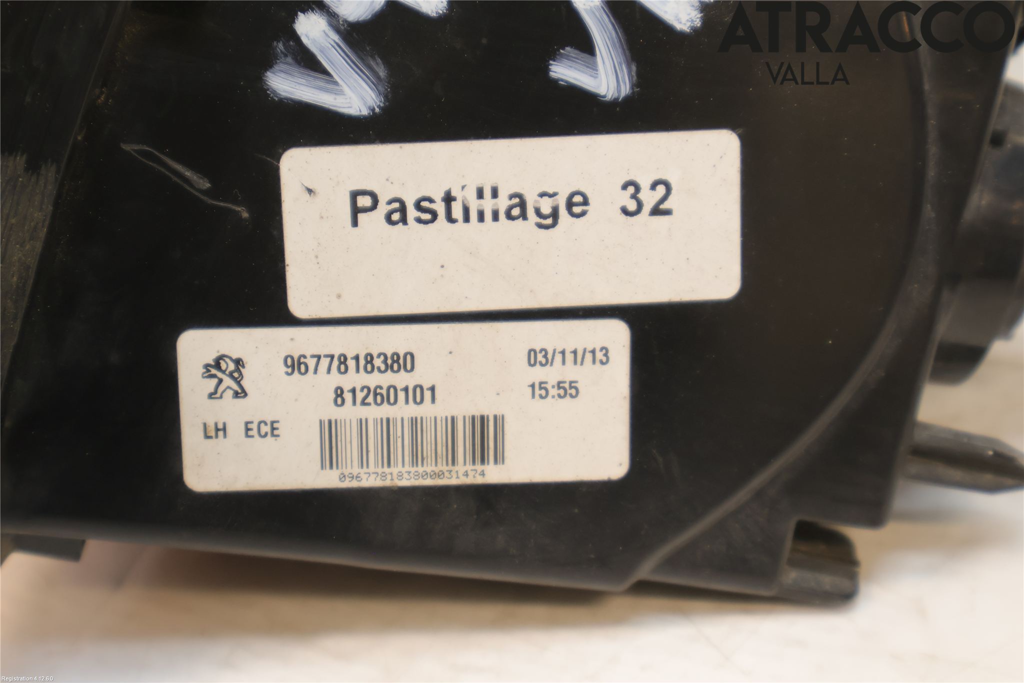 Peugeot 308 14-21 Baklykt Venstre  På Luke(Indre