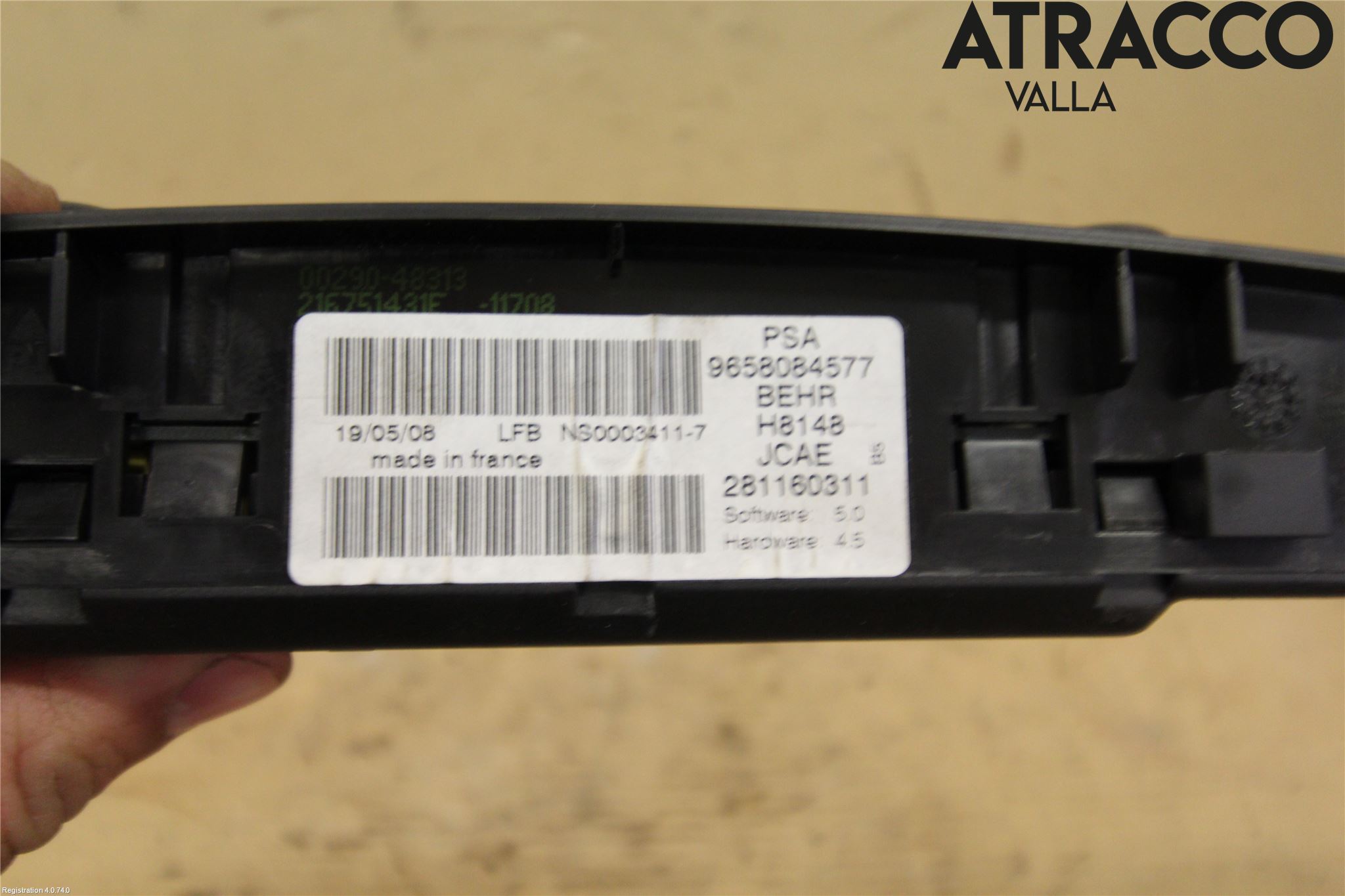 Citroen C4 I   05-10 Varme Ac Betjening-Display