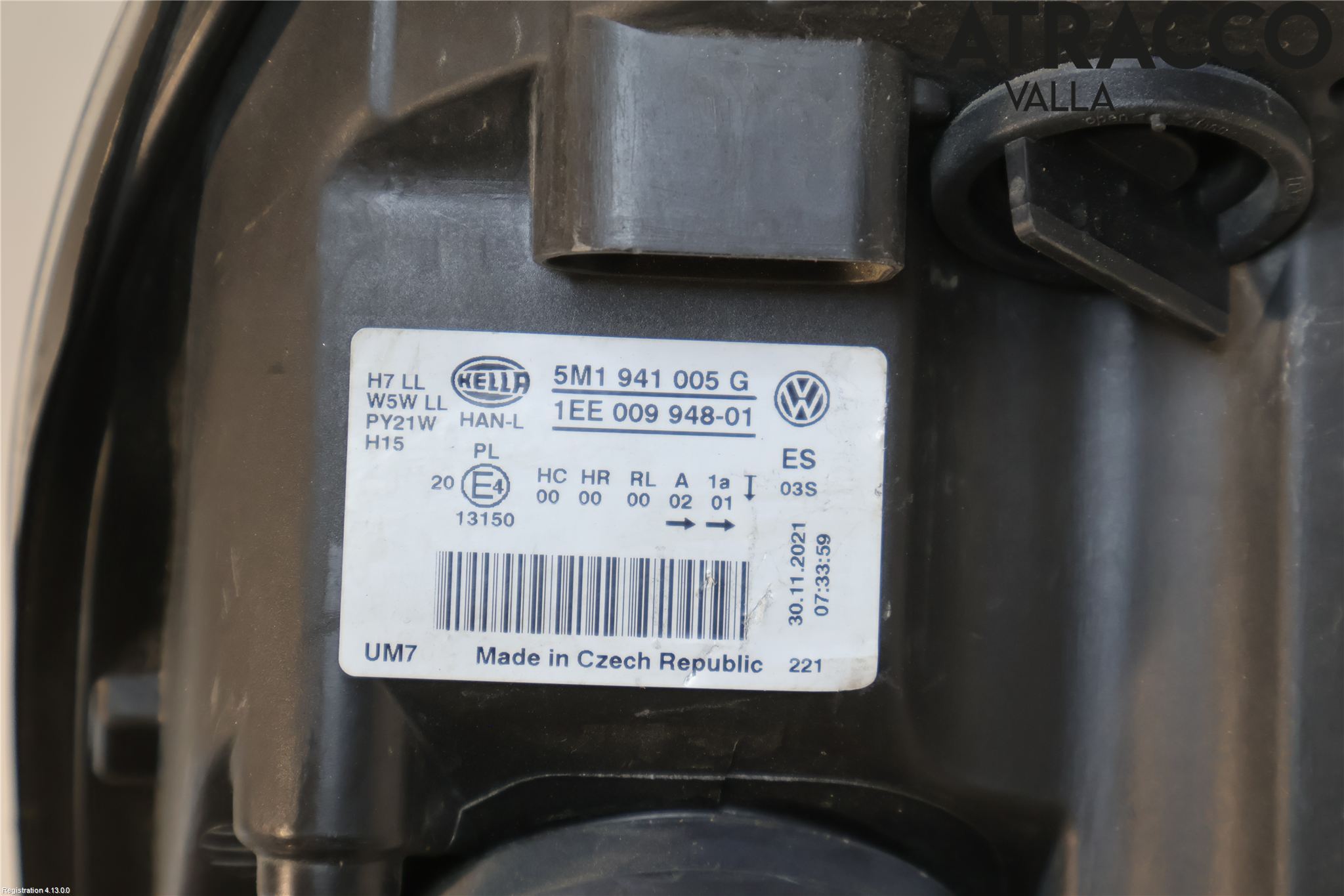Volkswagen VW GOLF PLUS/CROSS GOLF 04-14 Frontlykt Venstre