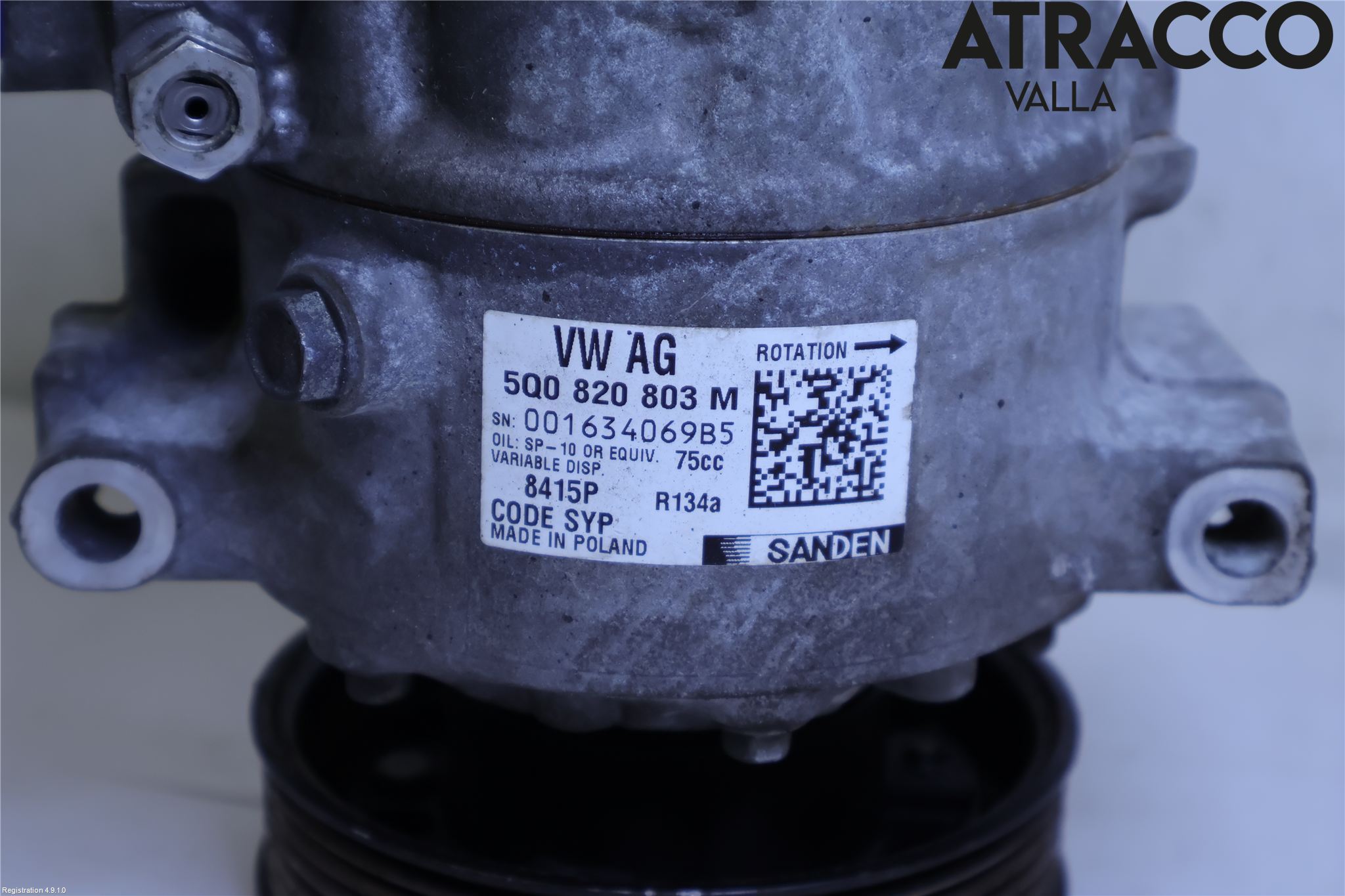Volkswagen VW CADDY 16-20 Varme Ac Kompressor