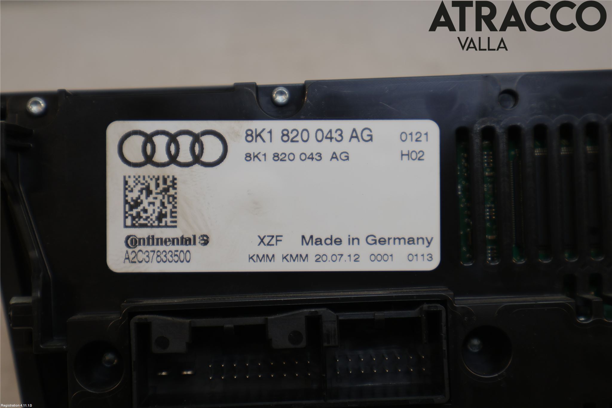 Audi A4 12-15 Varme Ac Betjening-Display