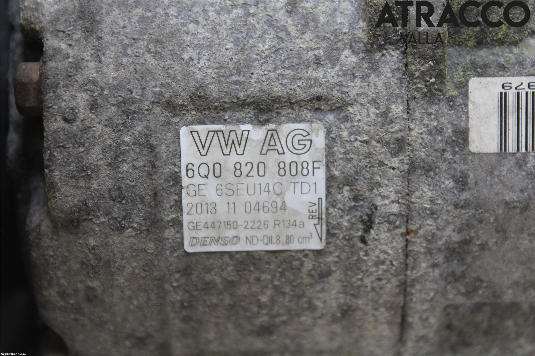 Volkswagen VW POLO 10-17 Varme Ac Kompressor