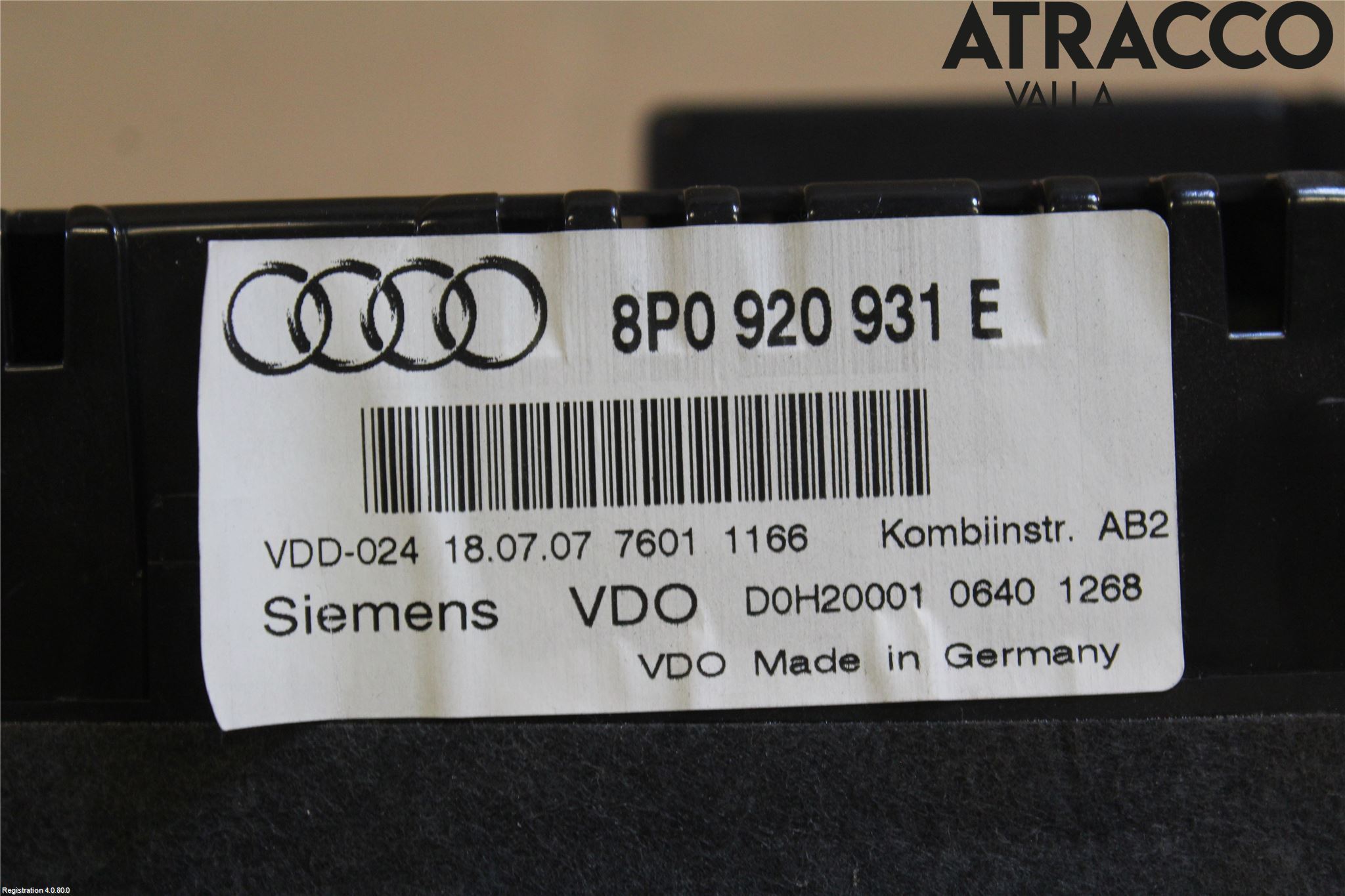 Audi A3/S3 05-13 Instr Kombinert