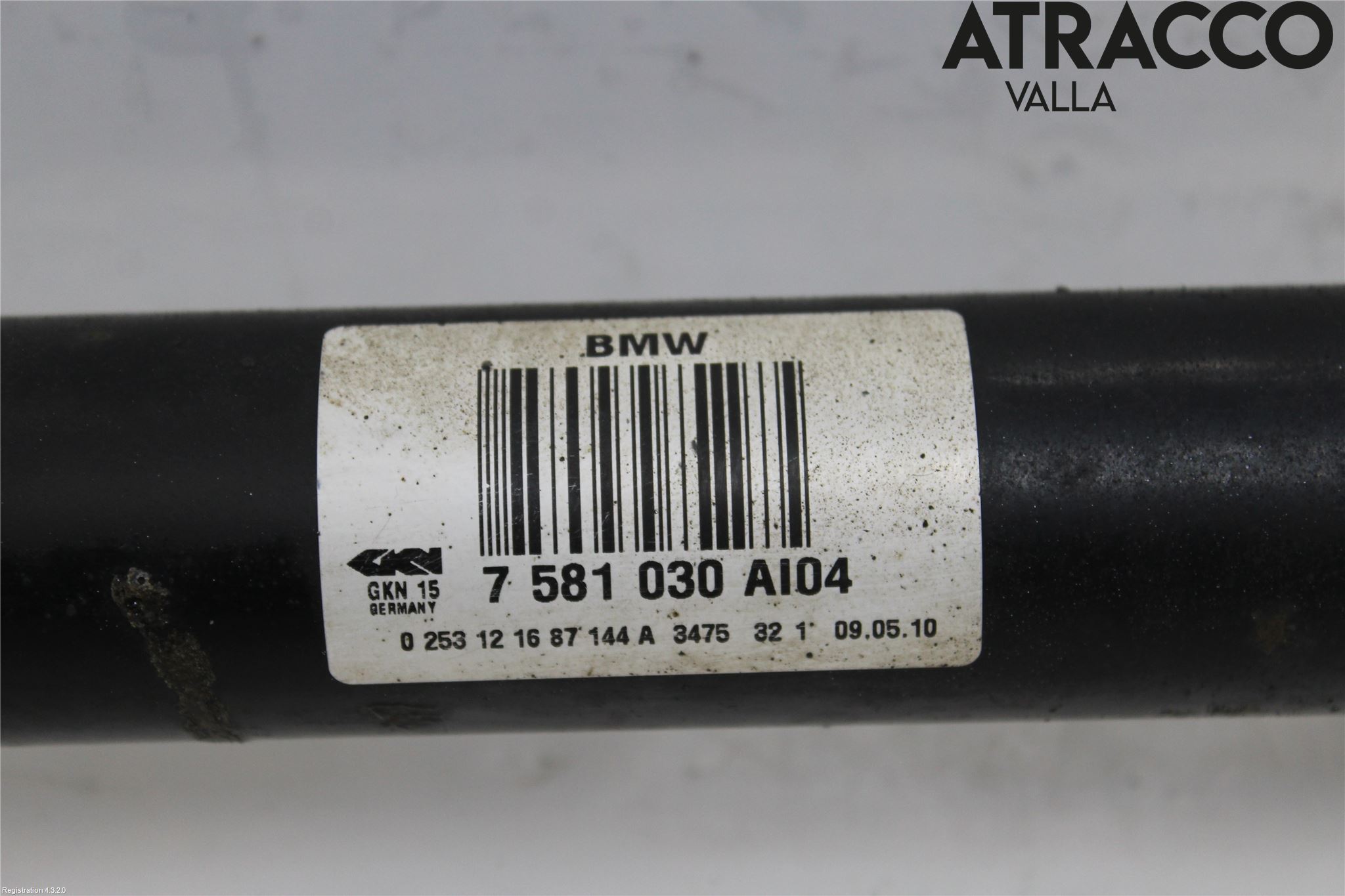 BMW 5 F10/F11/F18 09-17 Drivaksel Bak Kompl Høyre