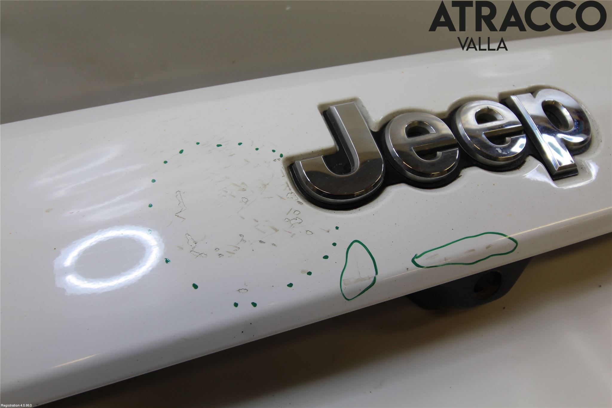 Jeep GRAND CHEROKEE 10-20 Refleksplate - Skiltplate
