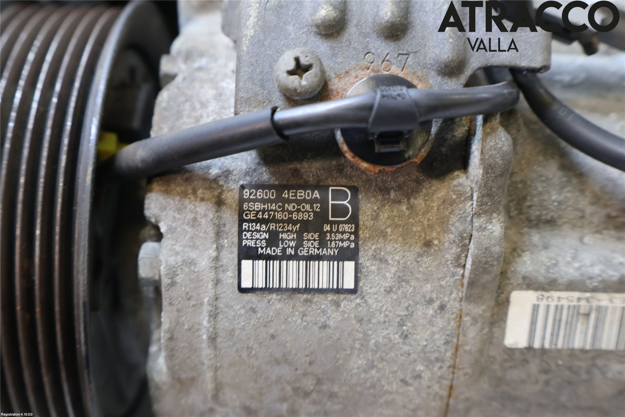 Nissan QASHQAI 14-17 Varme Ac Kompressor