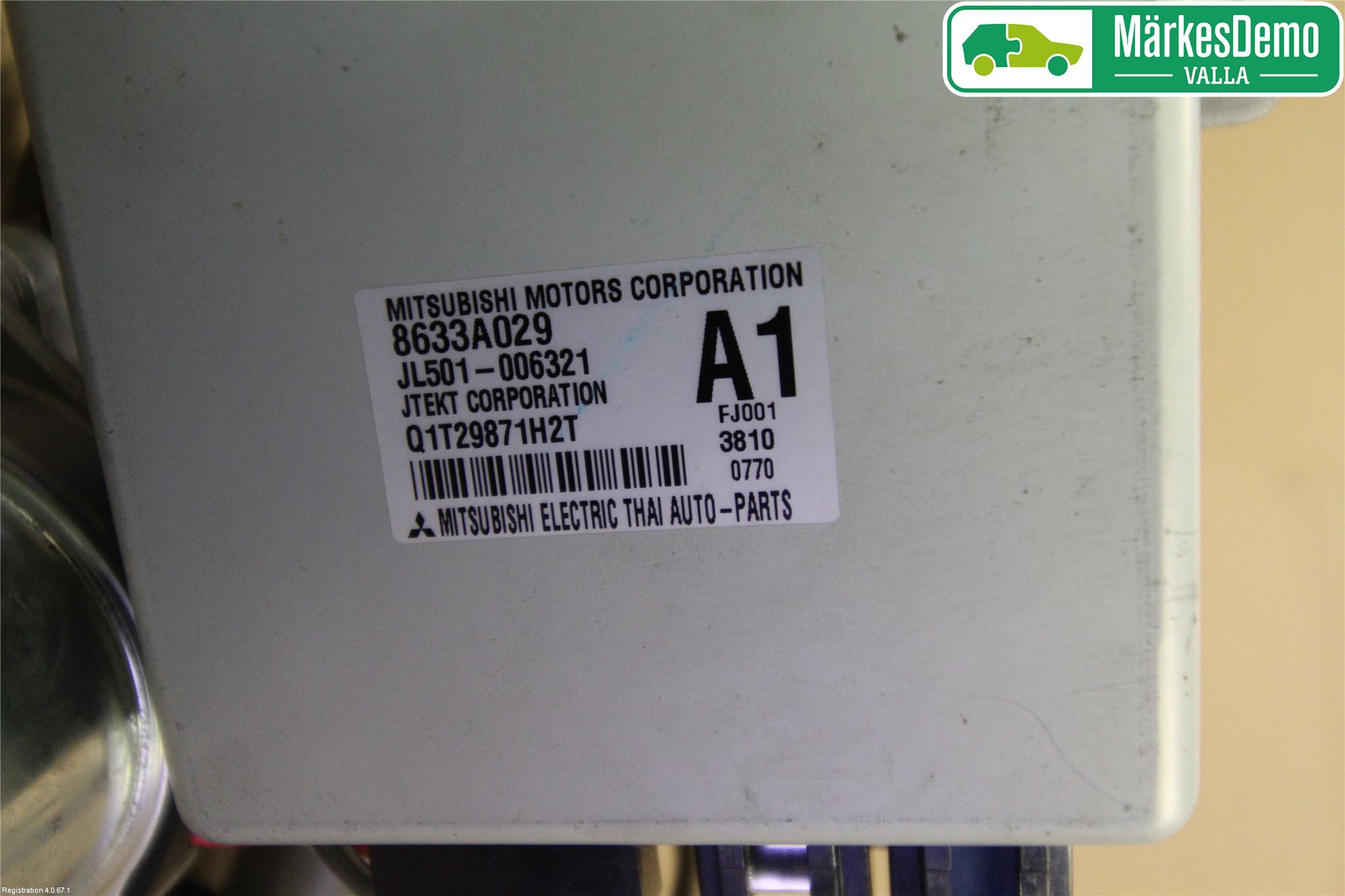Mitsubishi SPACE STAR 13- Rattakselaggregat Innebygd Servo
