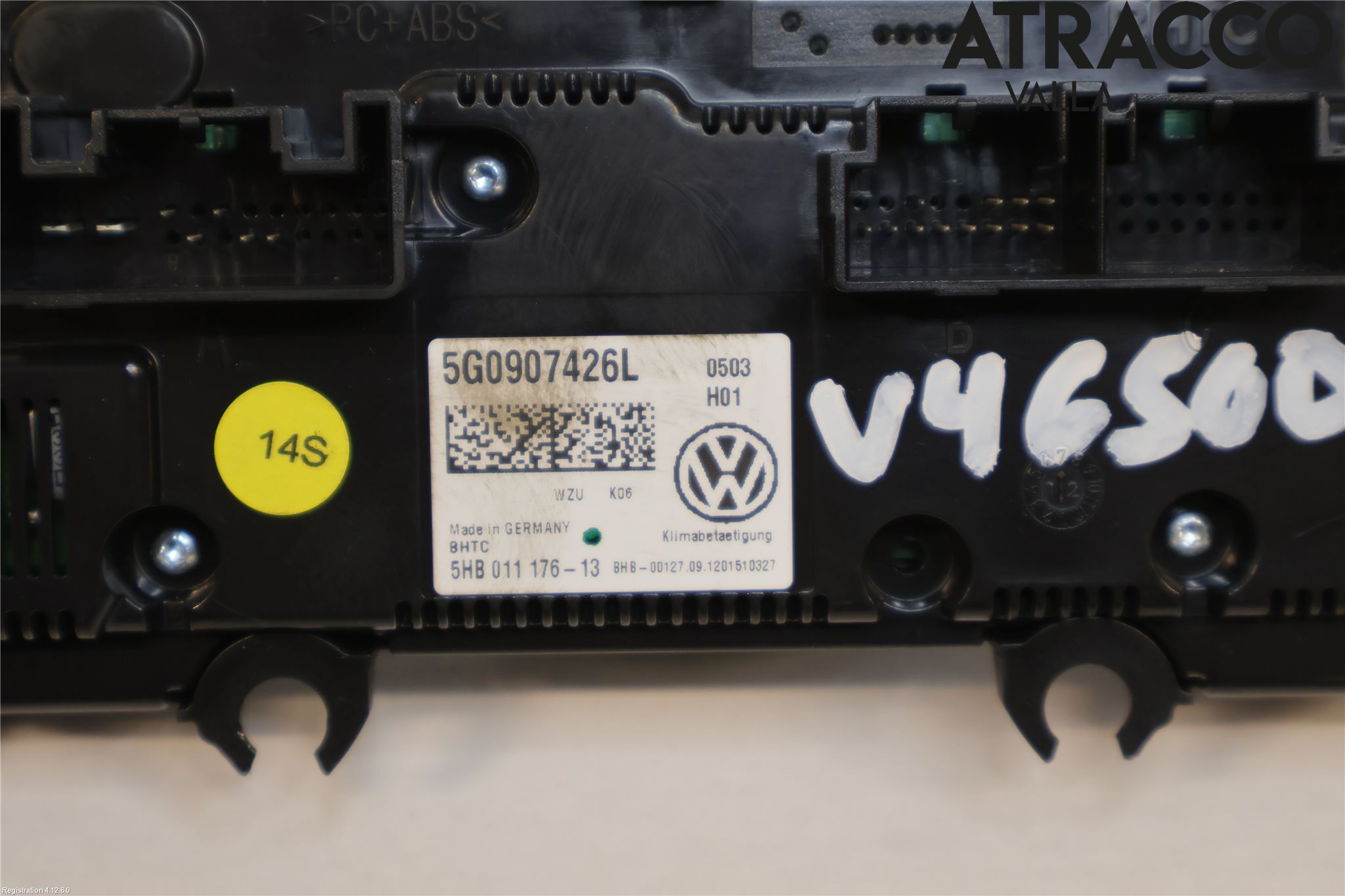 Volkswagen VW GOLF / E-GOLF VII 13-20 Varme Ac Betjening-Display