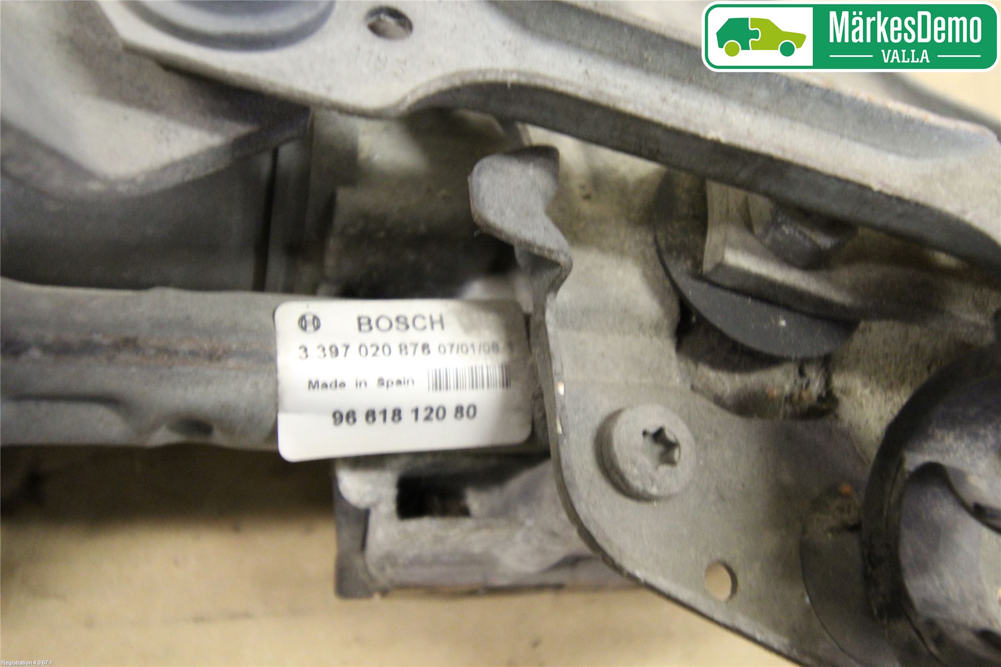 Peugeot 407 Viskermotor Frontrute