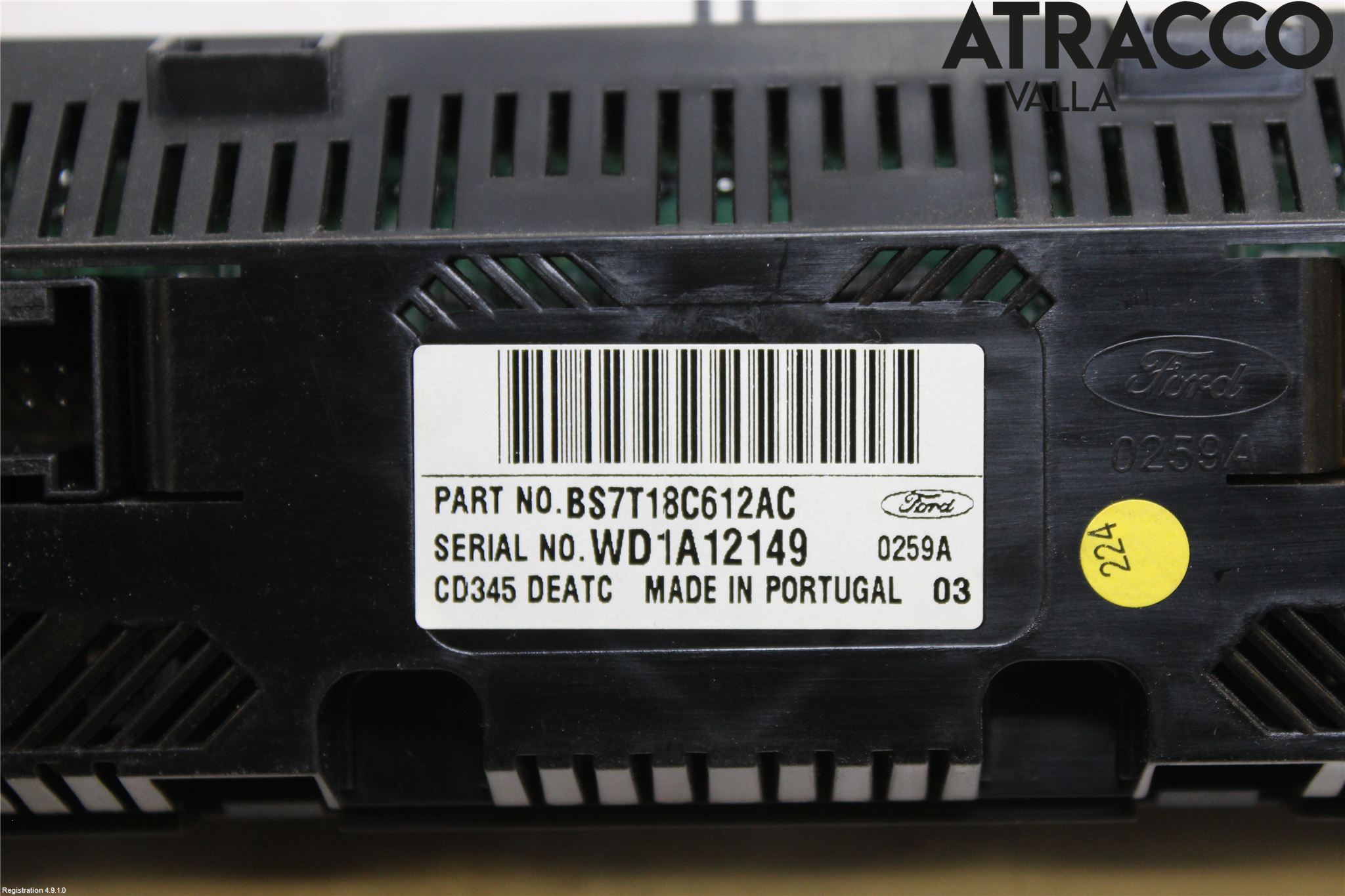 Ford MONDEO 07-15 Varme Ac Betjening-Display