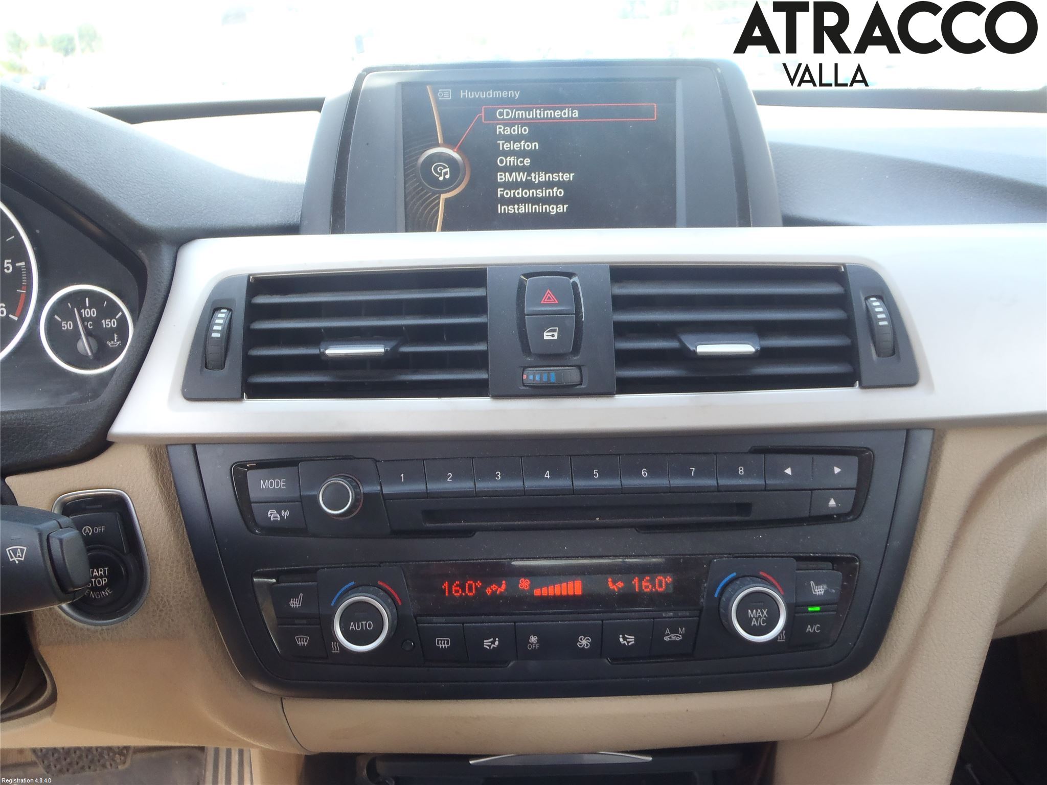 BMW 3 GT F34 13-19 Varme Ac Betjening-Display