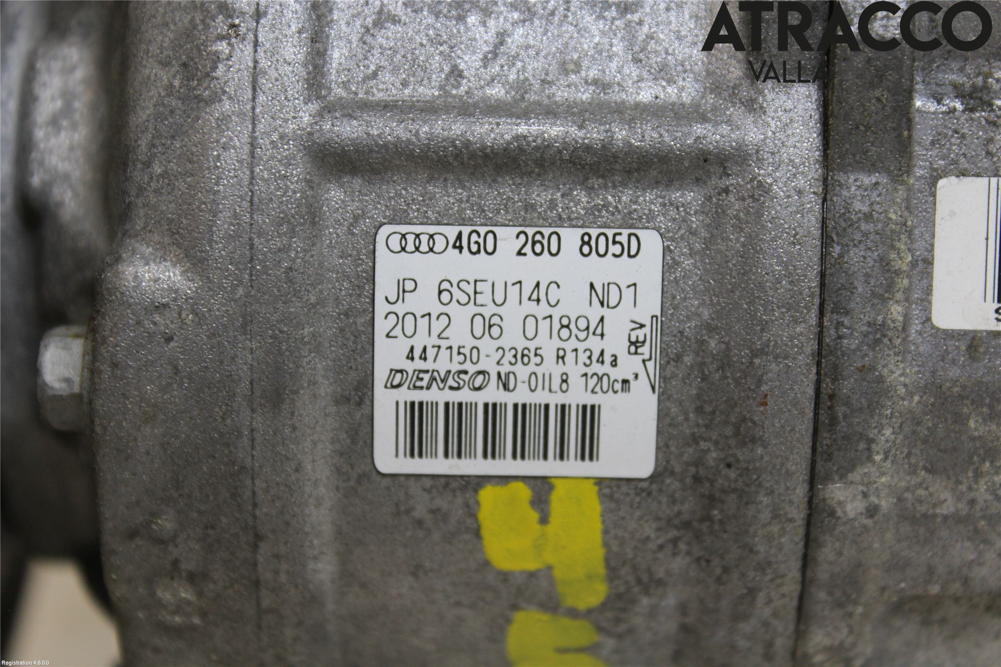 Audi A6/S6 4G 11-18 Varme Ac Kompressor