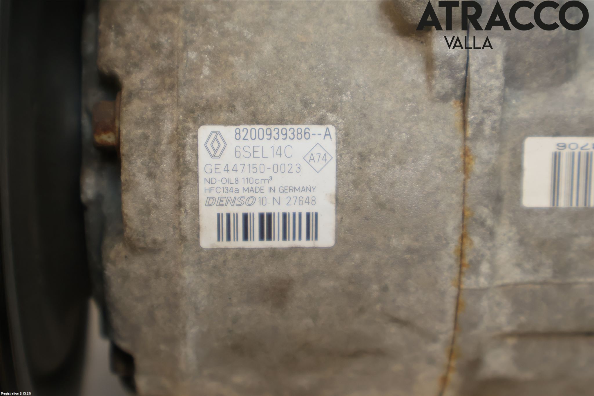 Renault MEGANE III 09-15 Varme Ac Kompressor
