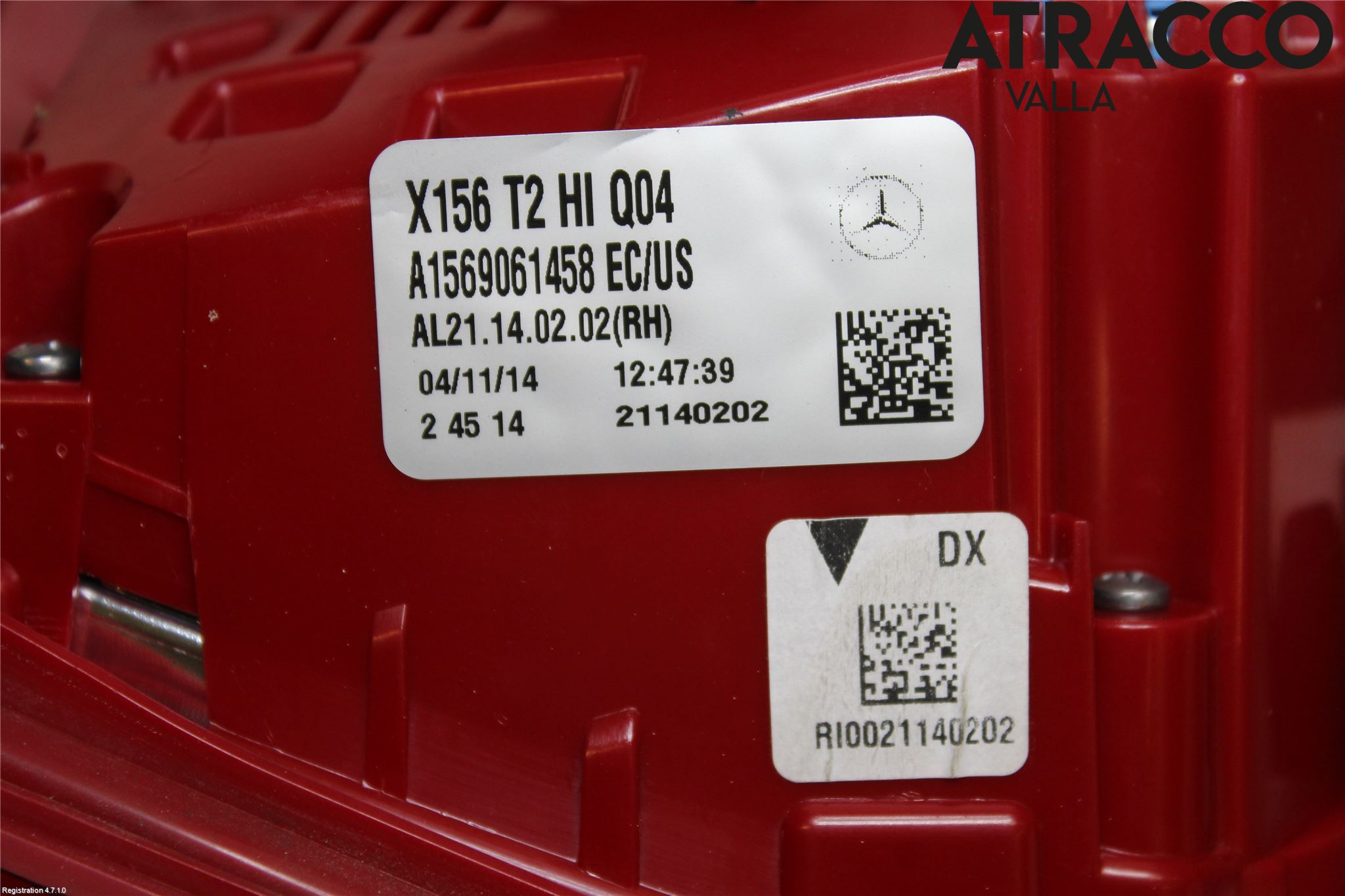 Mercedes-Benz MB GLA-KLASS (X156) 13-20 Baklykt Høyre  På Luke(Indre)