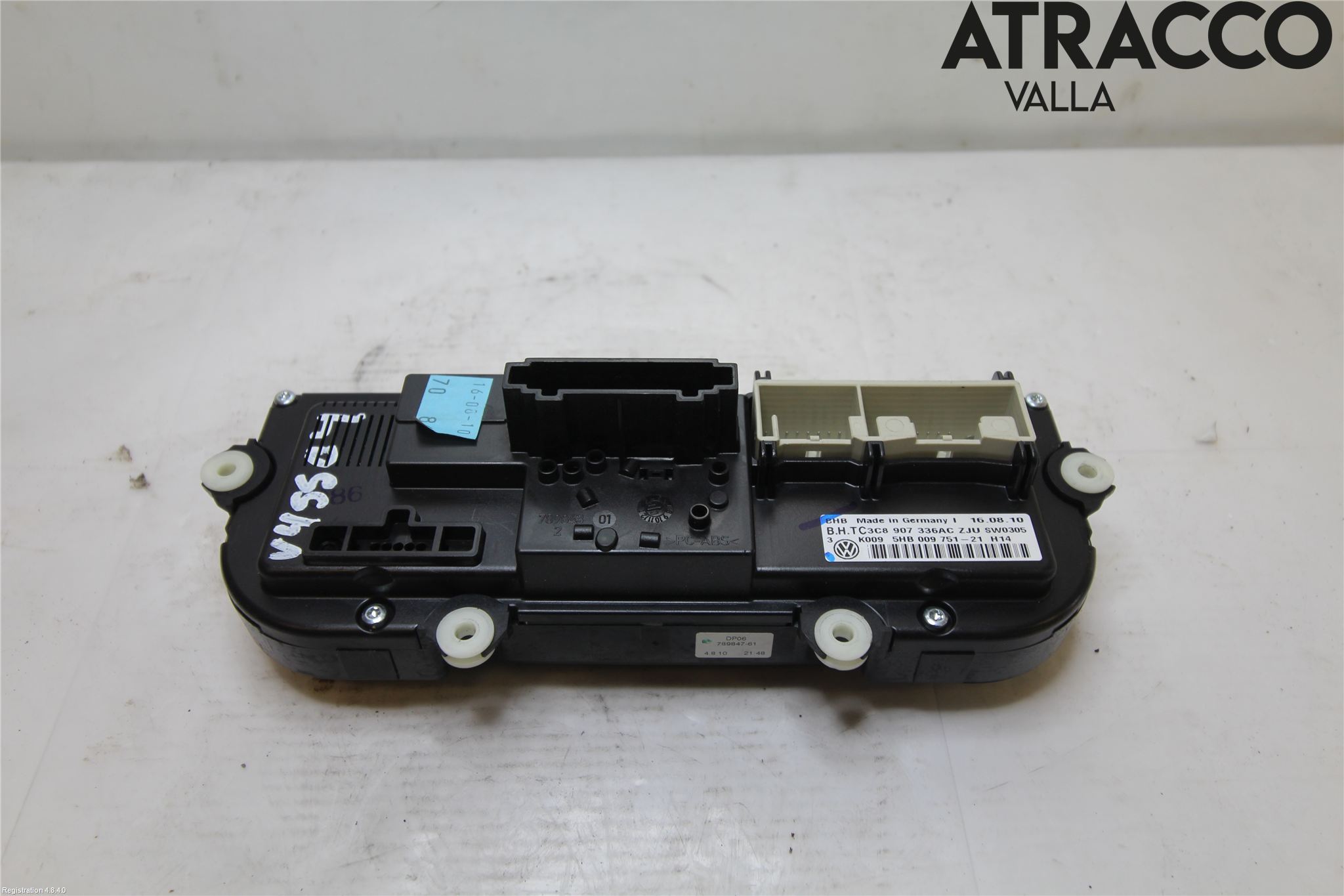 Volkswagen VW GOLF VI 09-13 Varme Ac Betjening-Display