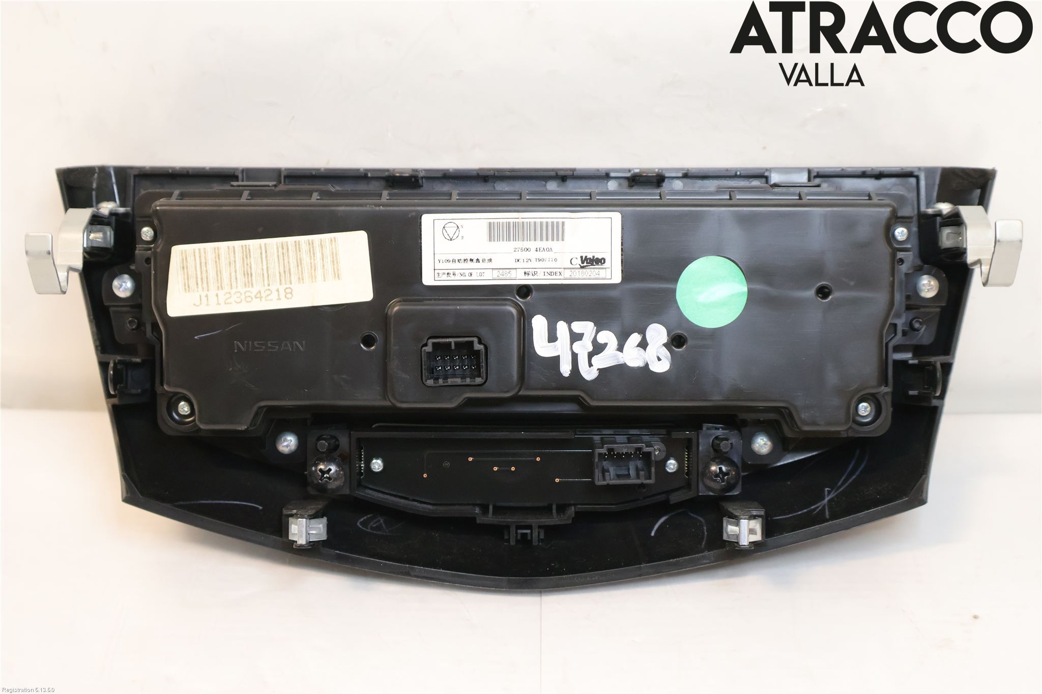 Nissan QASHQAI 17-21 Varme Ac Betjening-Display