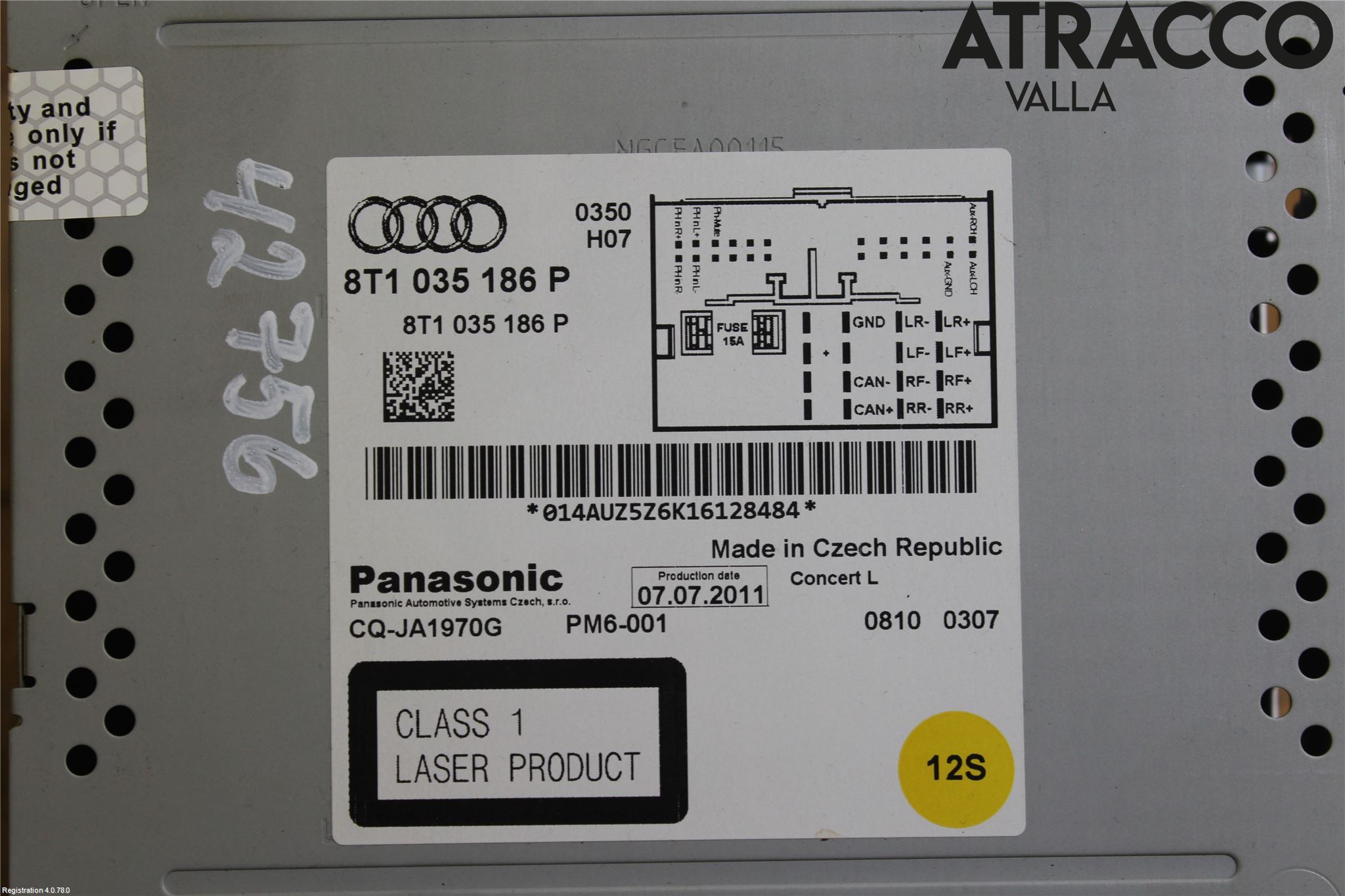 Audi A5 07-16 Stereo Radio Med Cd