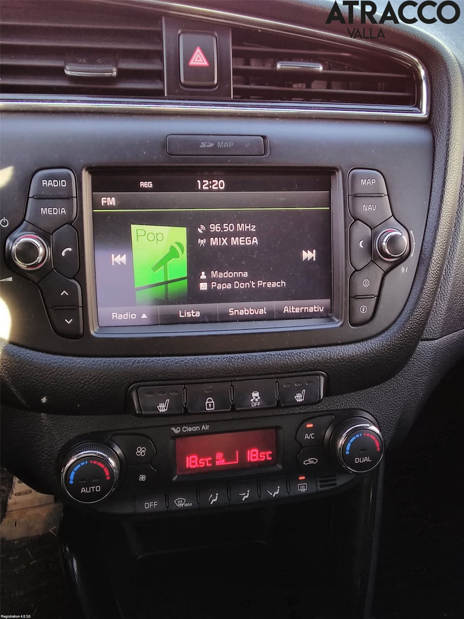 Kia CEED 12-18 Varme Ac Betjening-Display