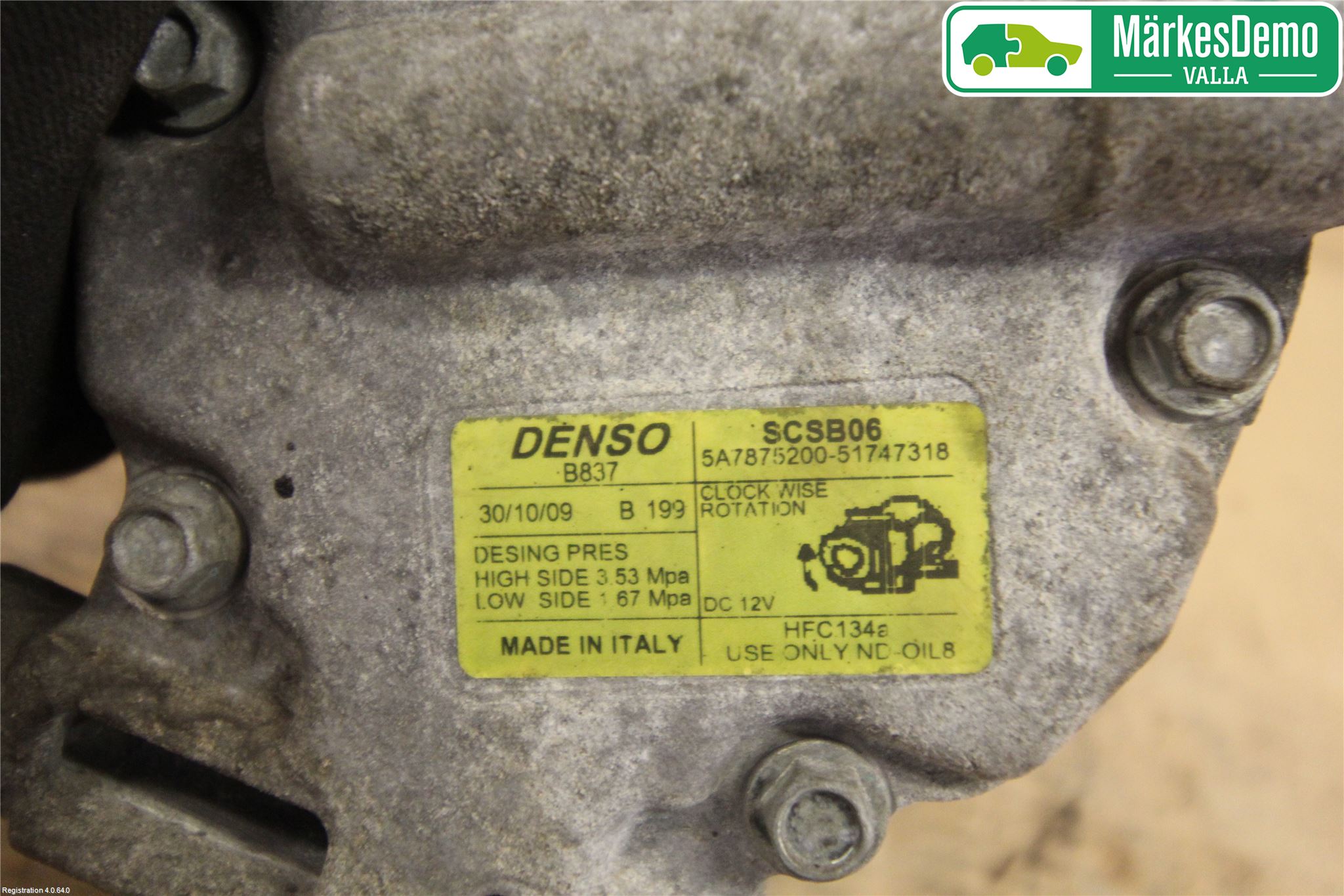 Ford KA 09-16 Varme Ac Kompressor
