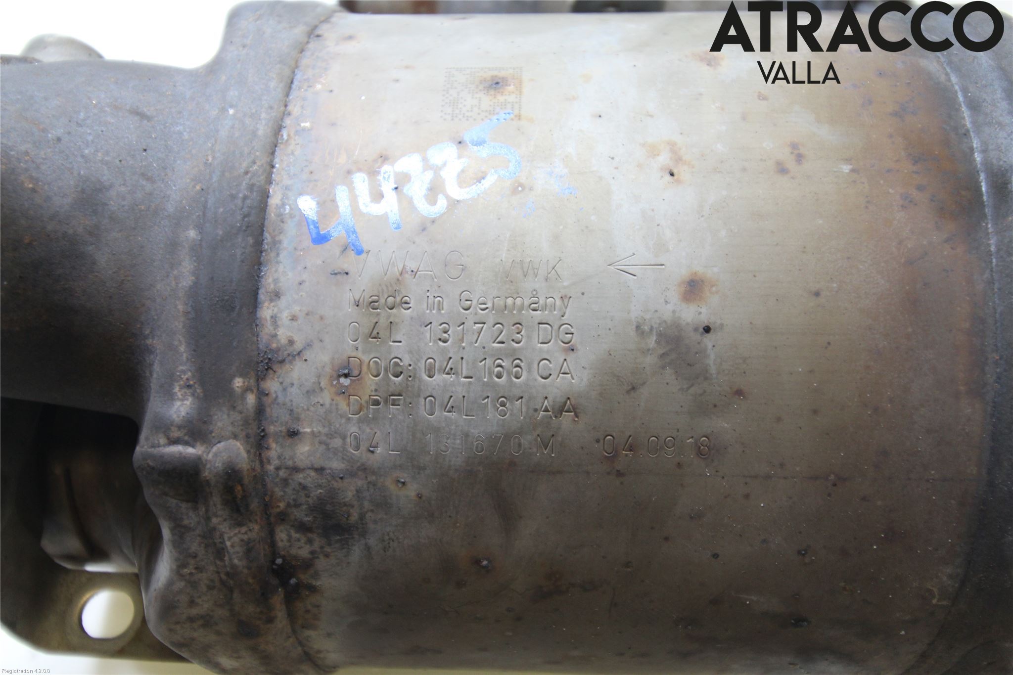 Volkswagen VW CADDY 16-20 Eksos Partikketfilter