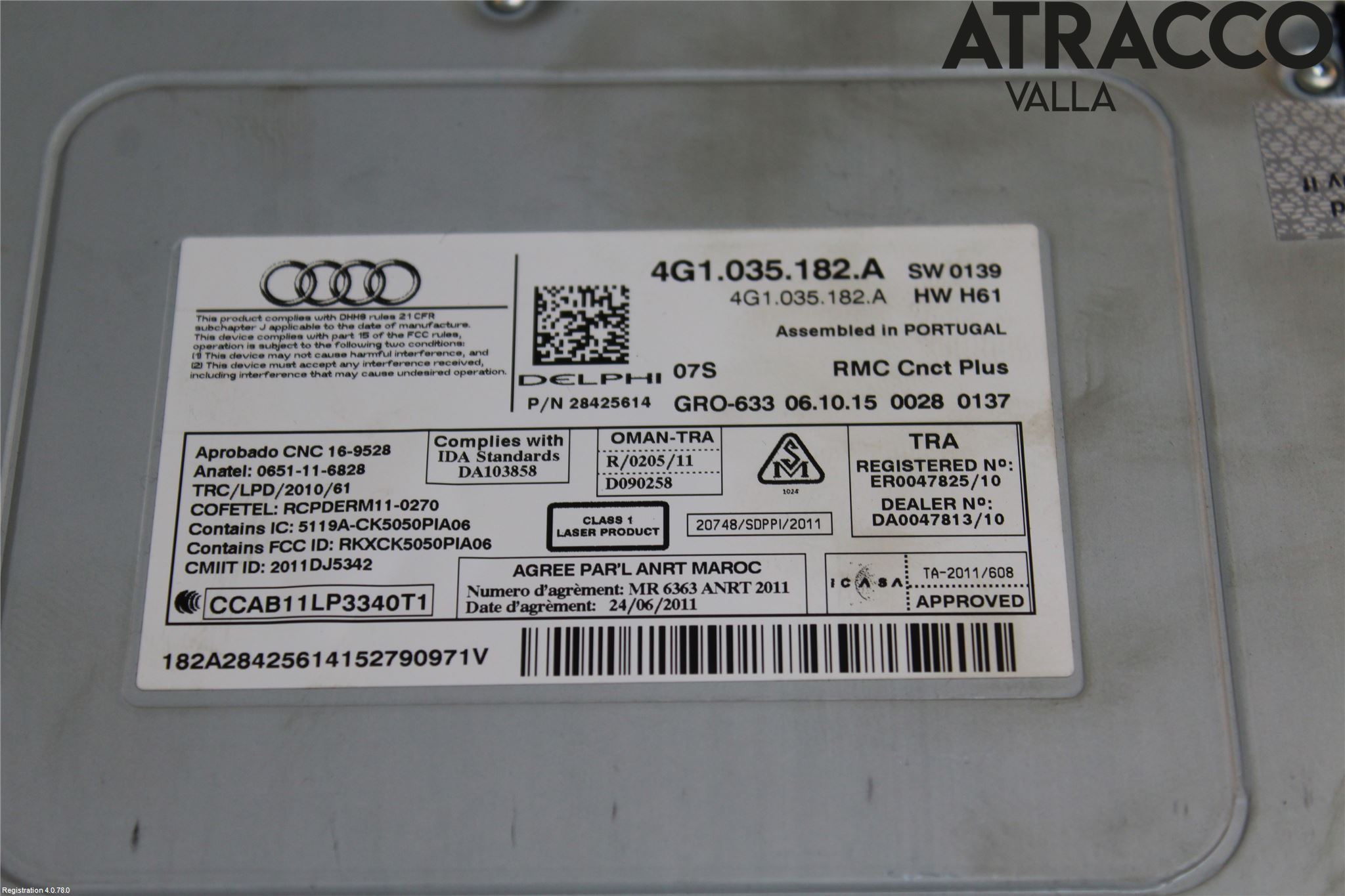Audi A6 ALLROAD 12-18 Stereo Radio Med Cd