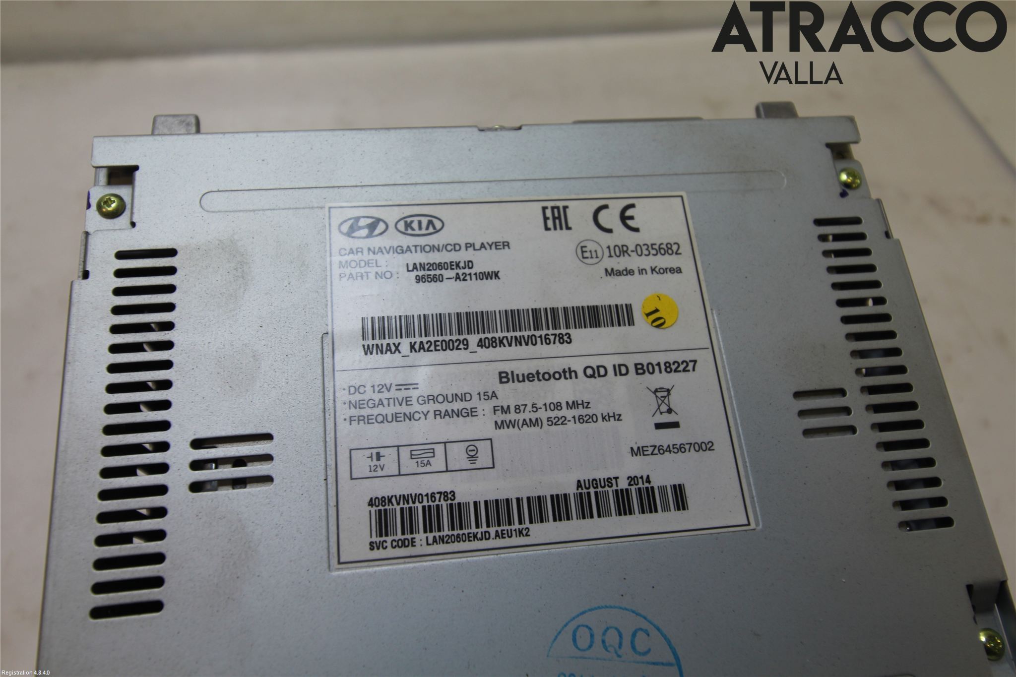 Kia CEED 12-18 Stereo Radio Med Cd