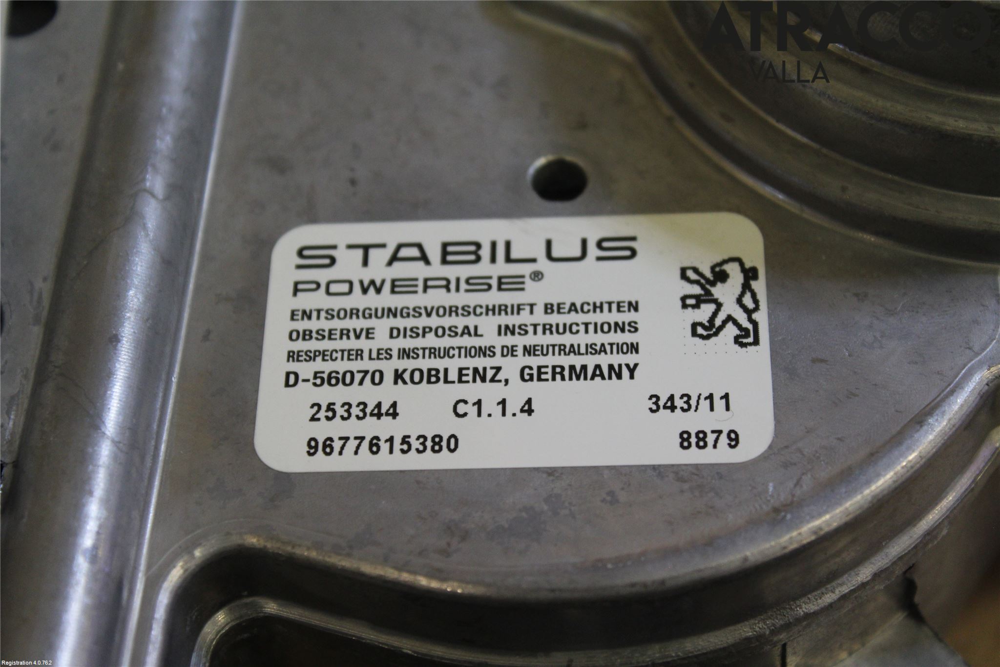Peugeot 508 11-18 Baklukeåpner Automatisk