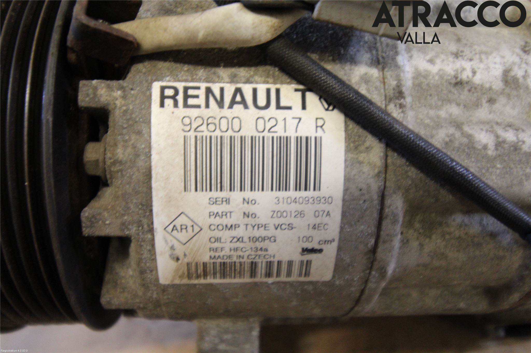 Renault CLIO IV 12-16 Varme Ac Kompressor