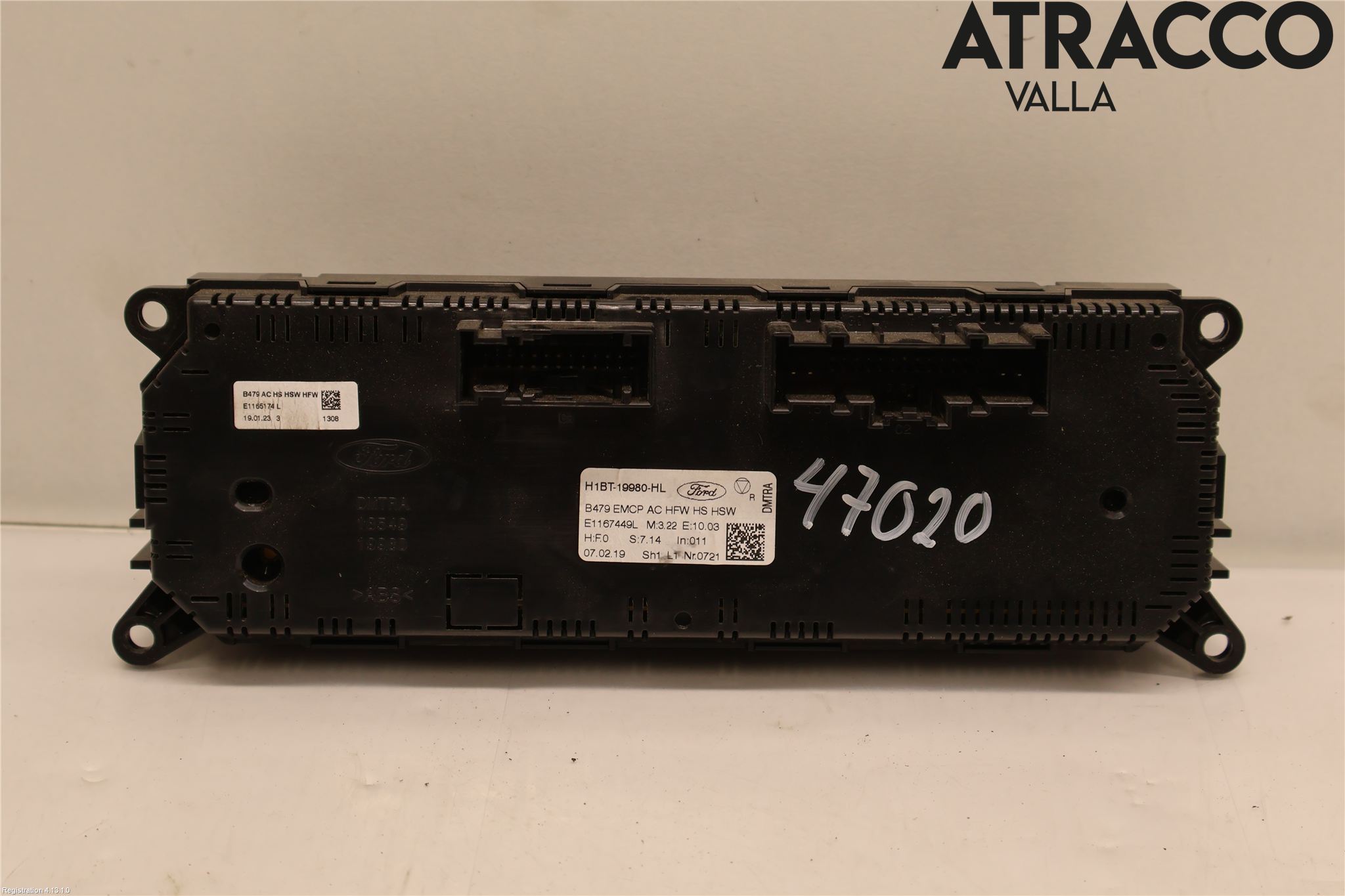 Ford FIESTA (VII) 18-23 Varme Ac Betjening-Display