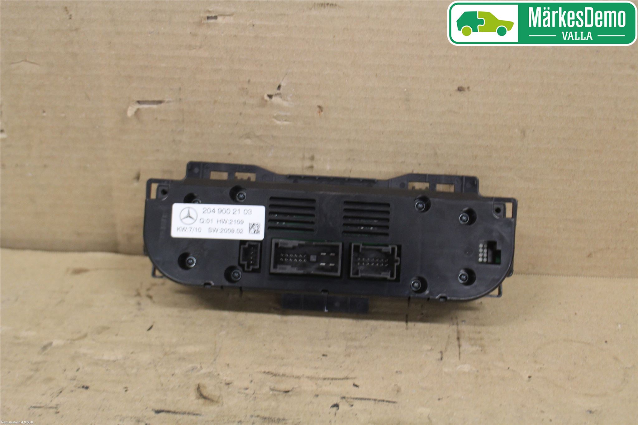 Mercedes-Benz MB C-KLASS (W204) 07-15 Varme Ac Betjening-Display