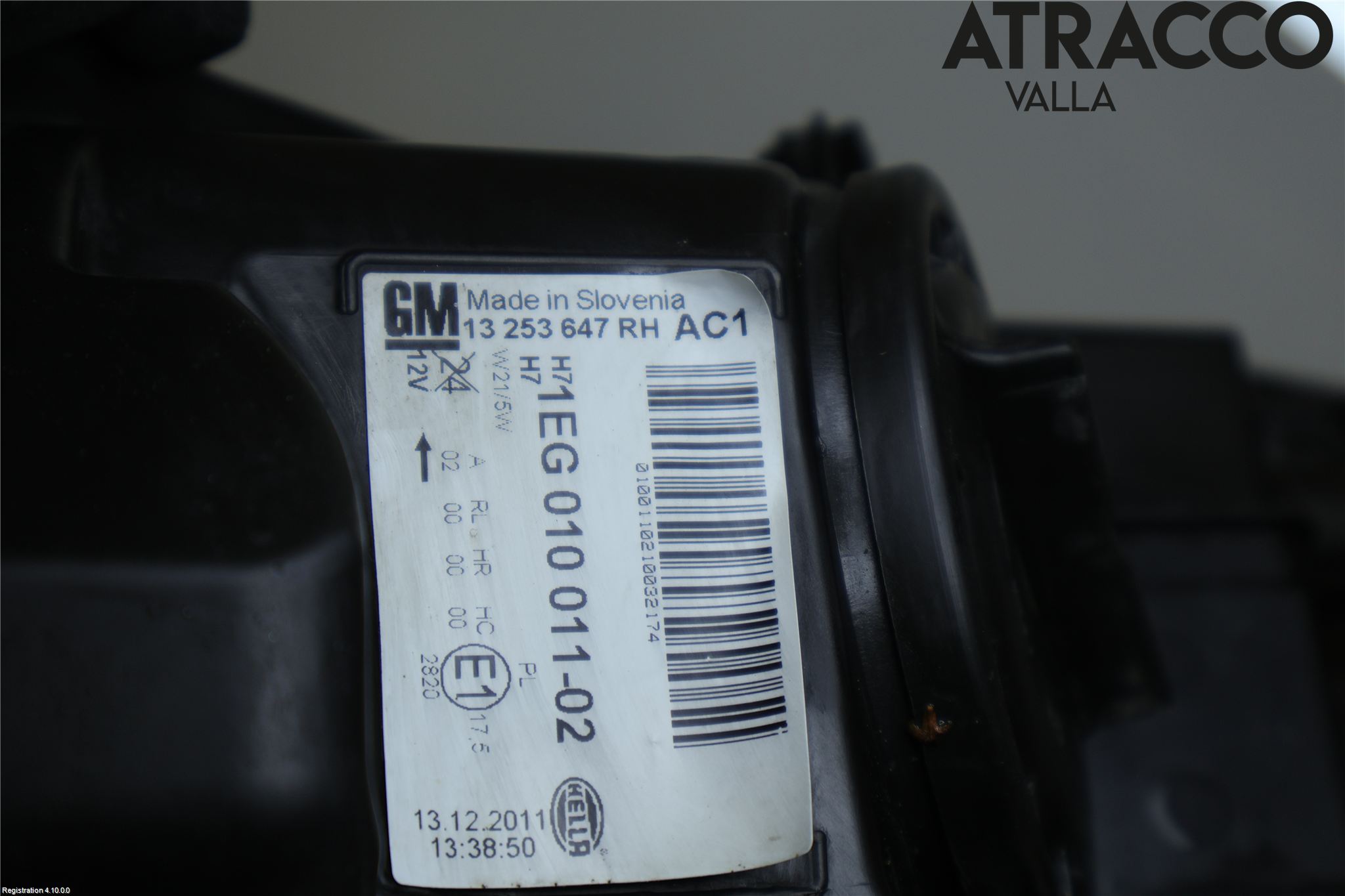 Opel ASTRA J 10-15 Frontlykt Høyre
