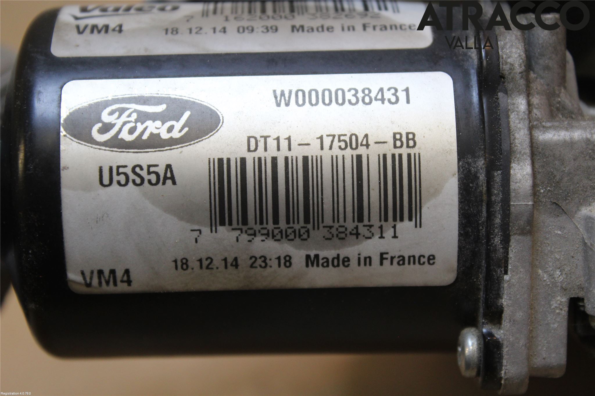 Ford TRANSIT/TOURNEO CONNECT 13-22 Viskermotor Frontrute
