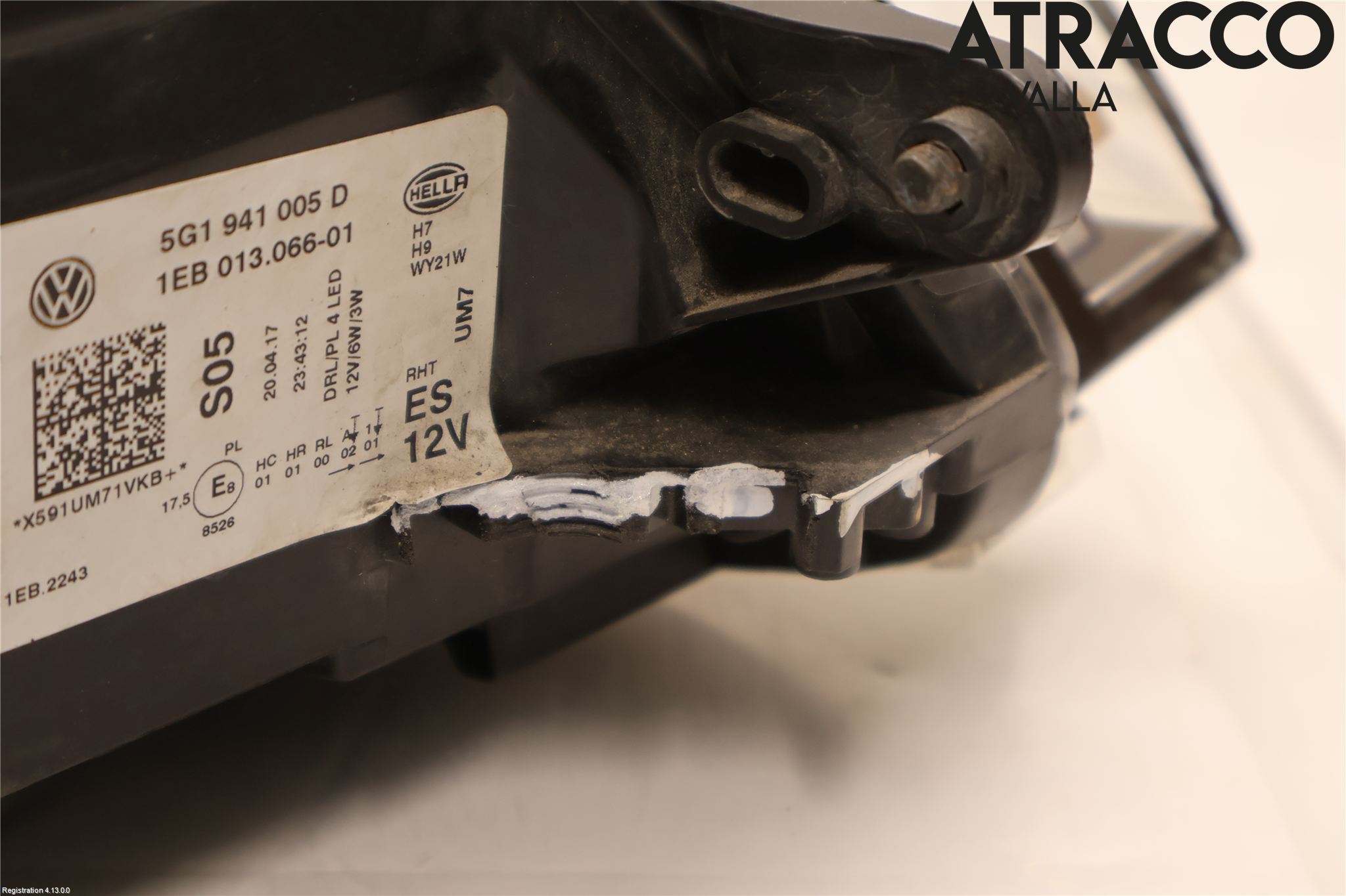 Volkswagen VW GOLF / E-GOLF VII 13-20 Frontlykt Venstre