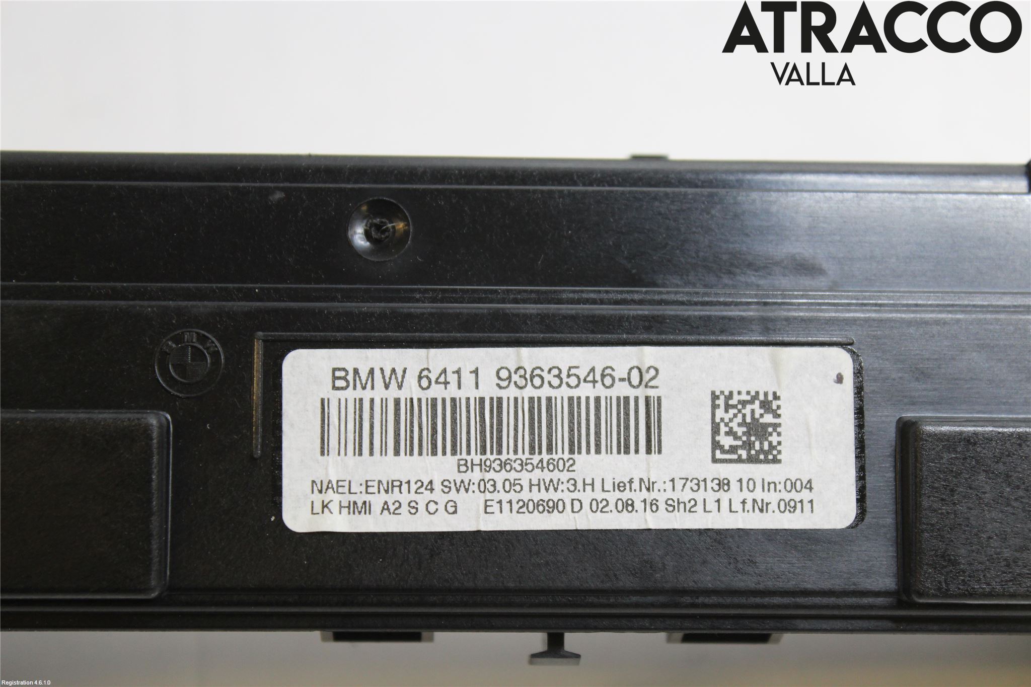 BMW 1 F20/F21 11-19 Varme Ac Betjening-Display