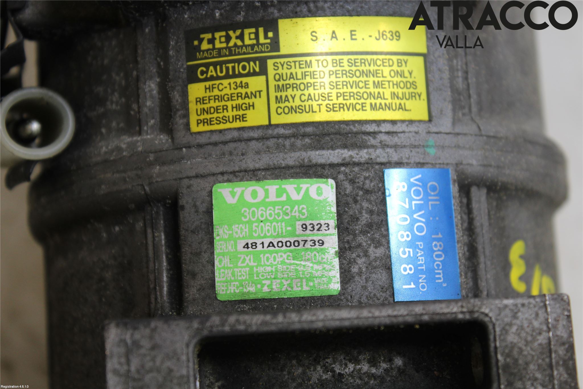 Volvo S40/V40    96-04 Varme Ac Kompressor