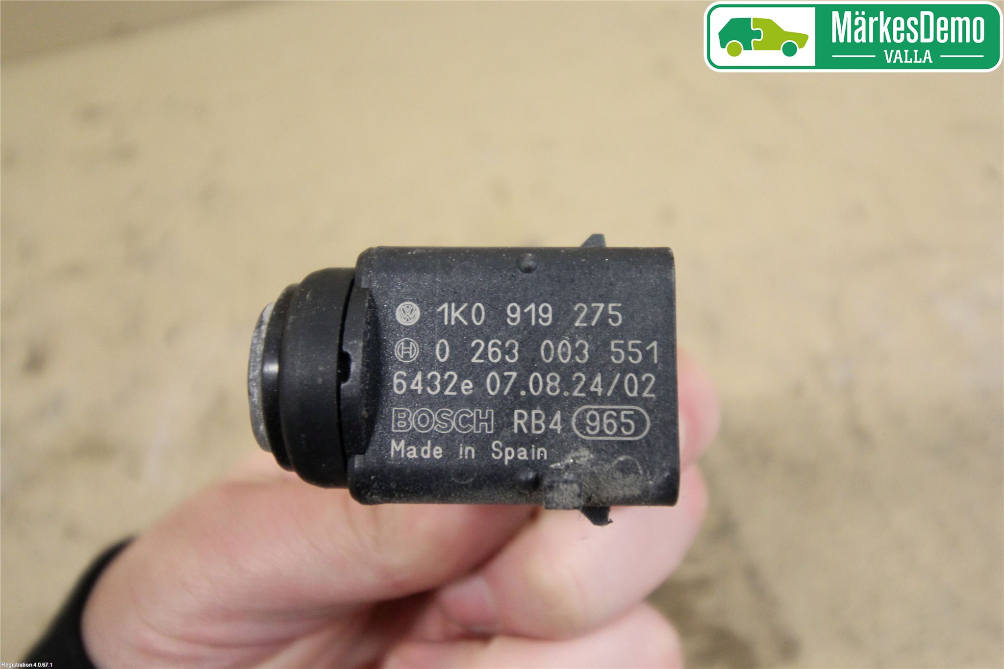 Volkswagen VW GOLF V 04-09 Sensor Ryggesensor