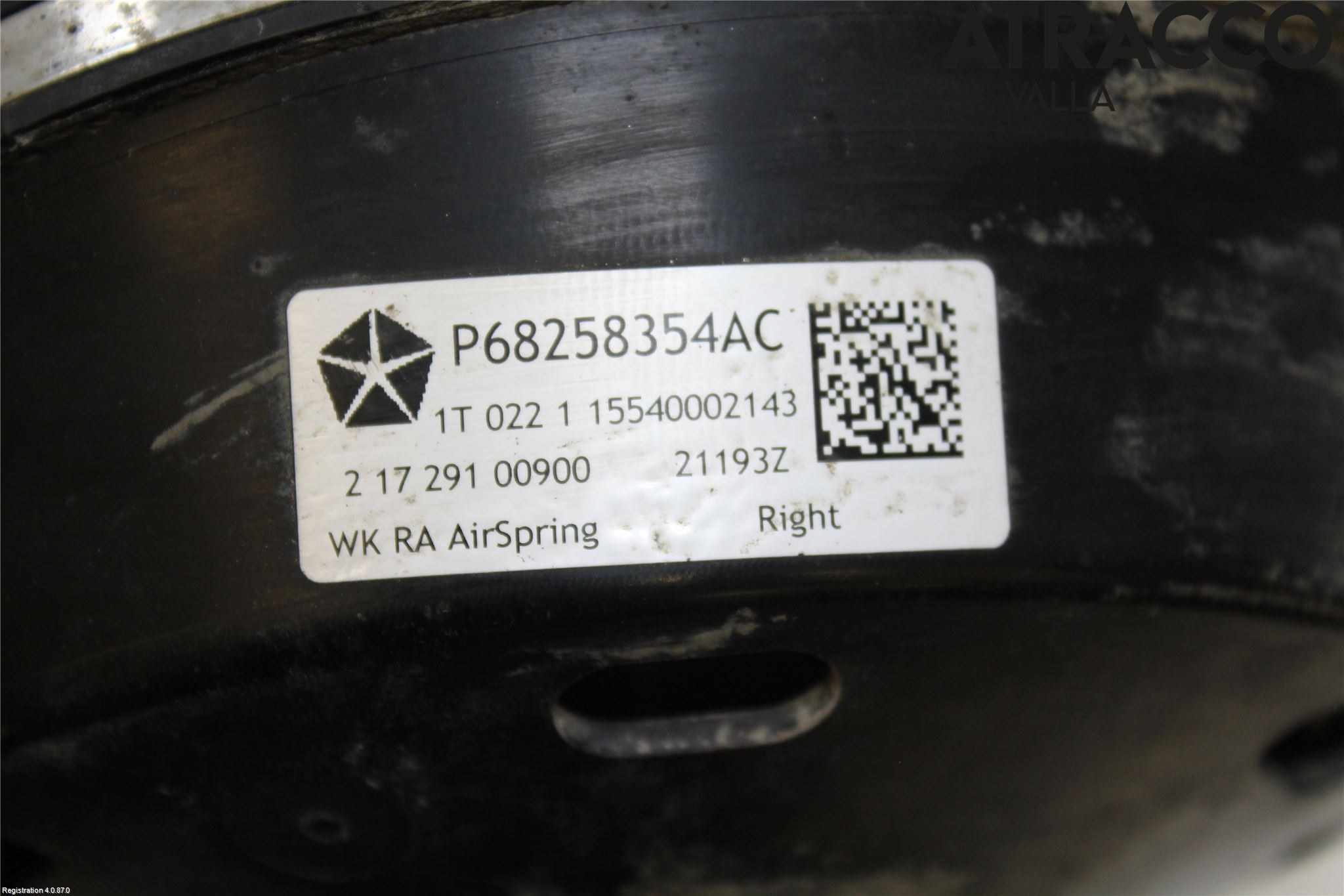 Jeep GRAND CHEROKEE 10-20 Nivåreg Belg - Luftpute